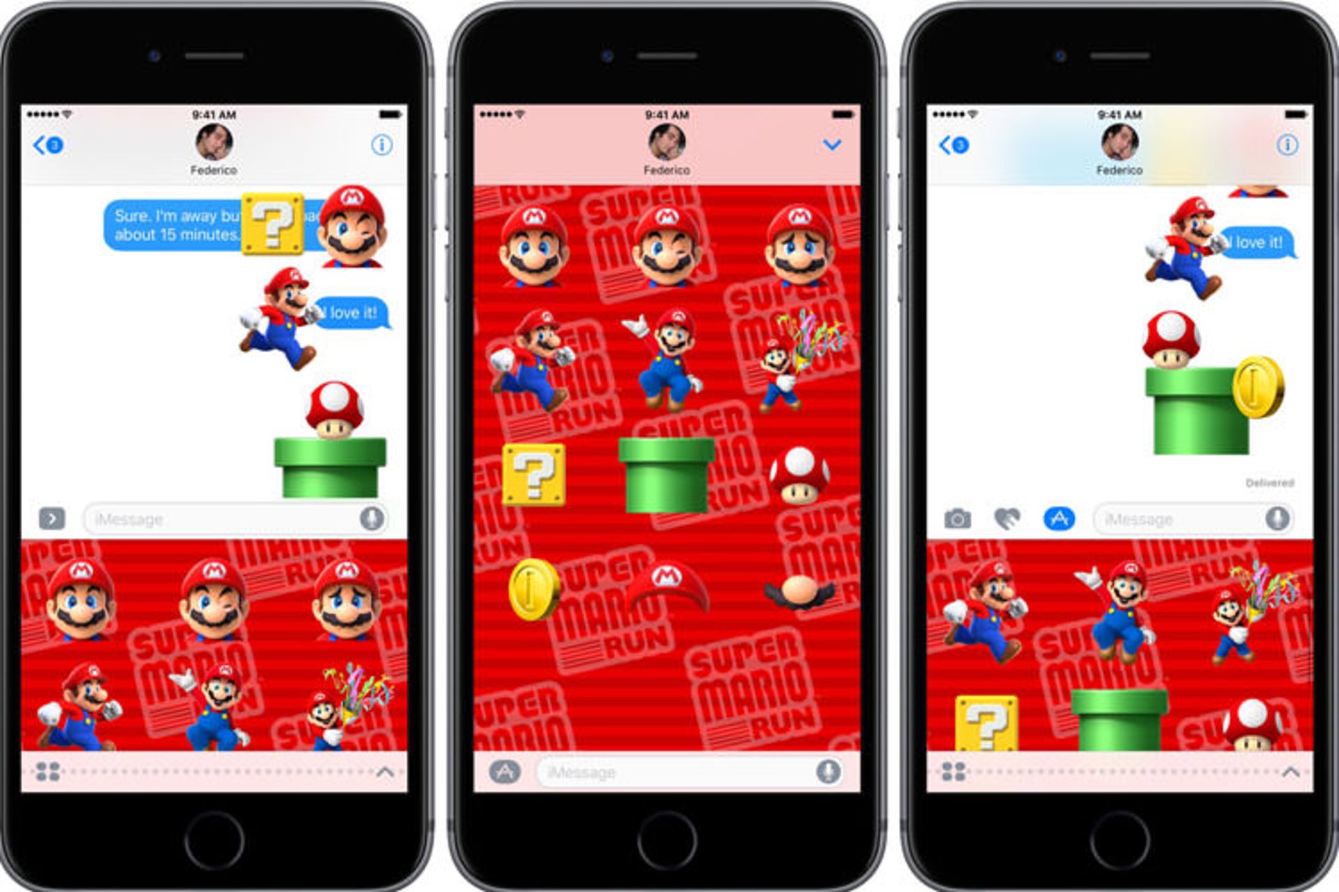 استیکر super mario