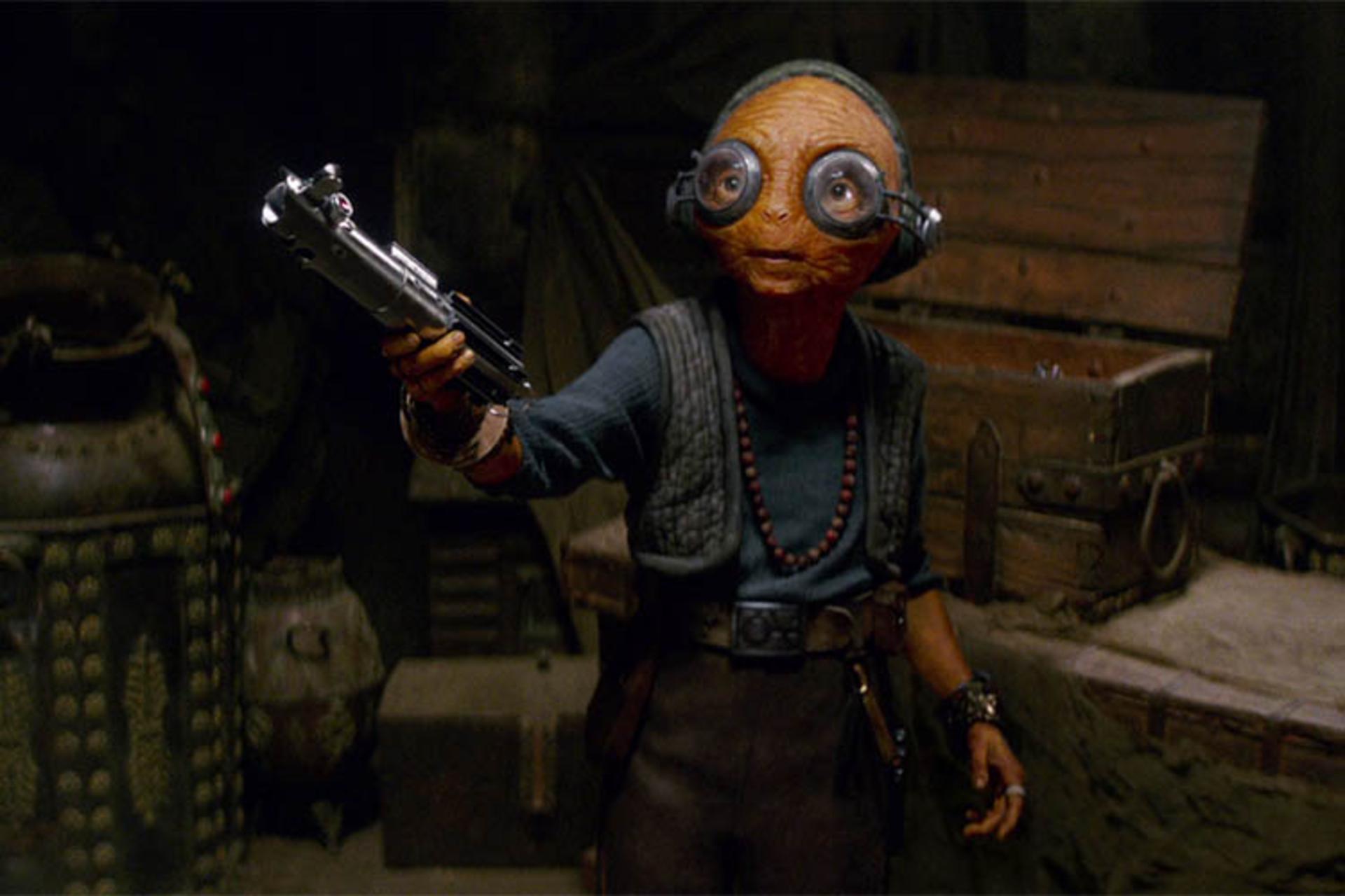 Maz Kanata in Star Wars: The Force Awakens 