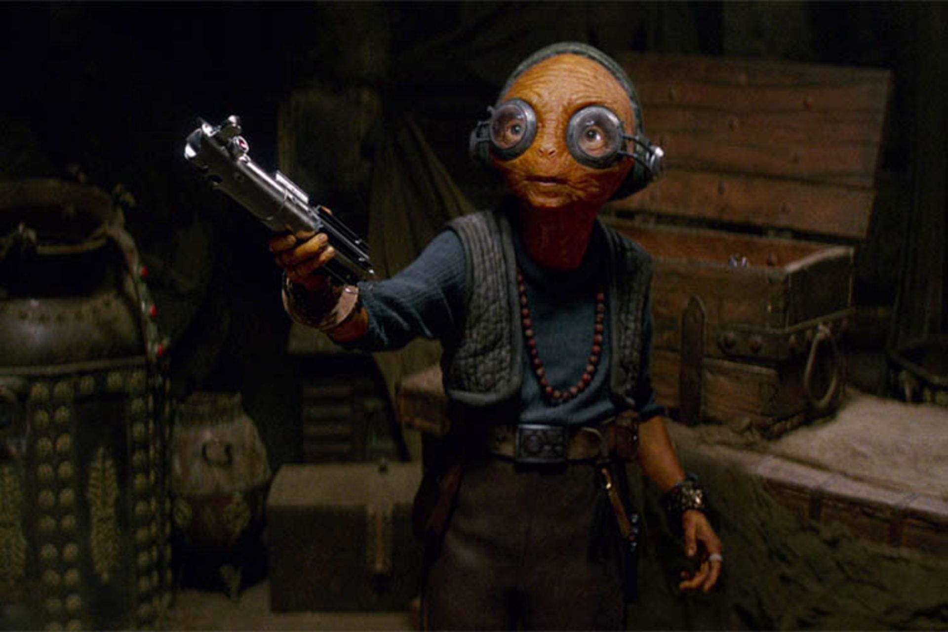 Maz Kanata in Star Wars: The Force Awakens 