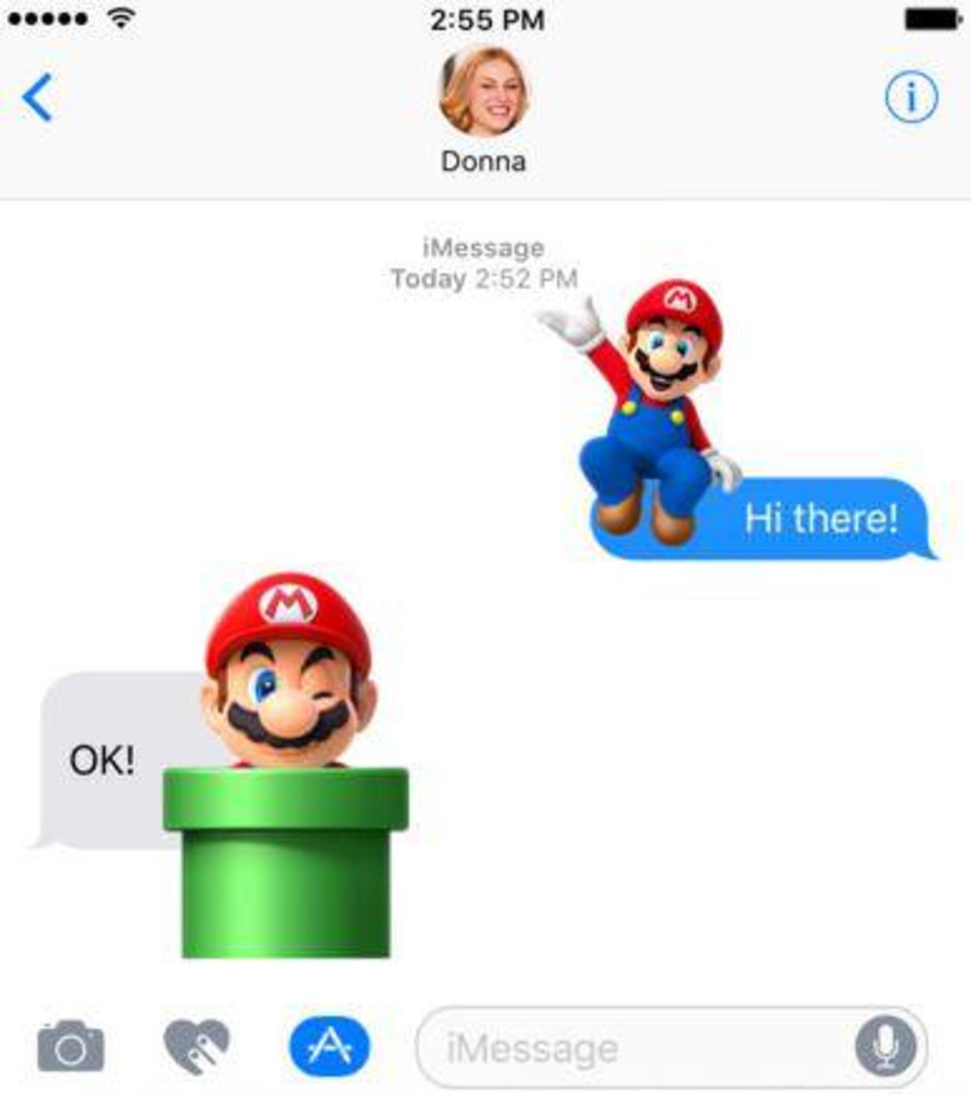 استیکر super mario