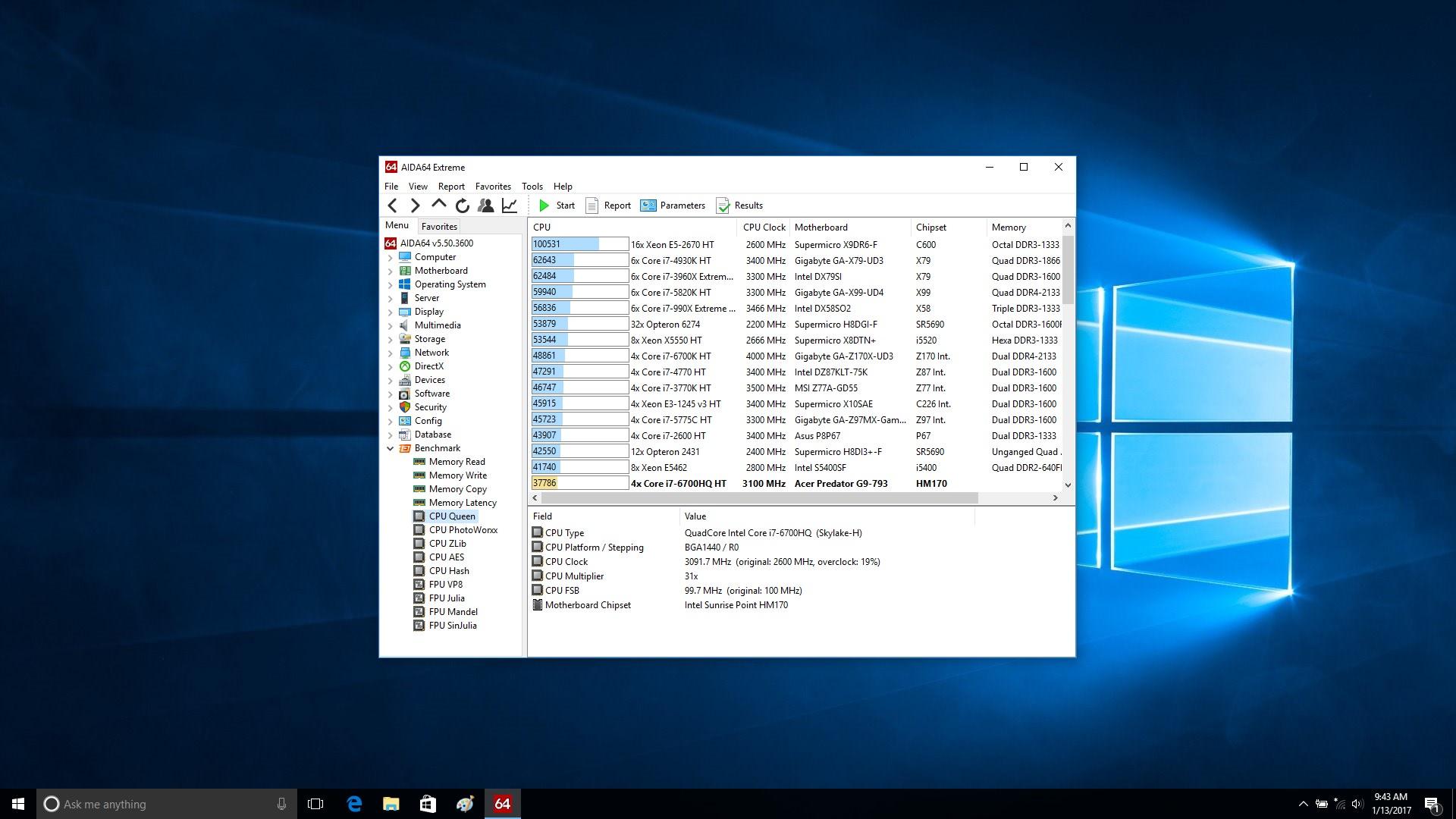 َACER G9 793 Predator Benchmarks