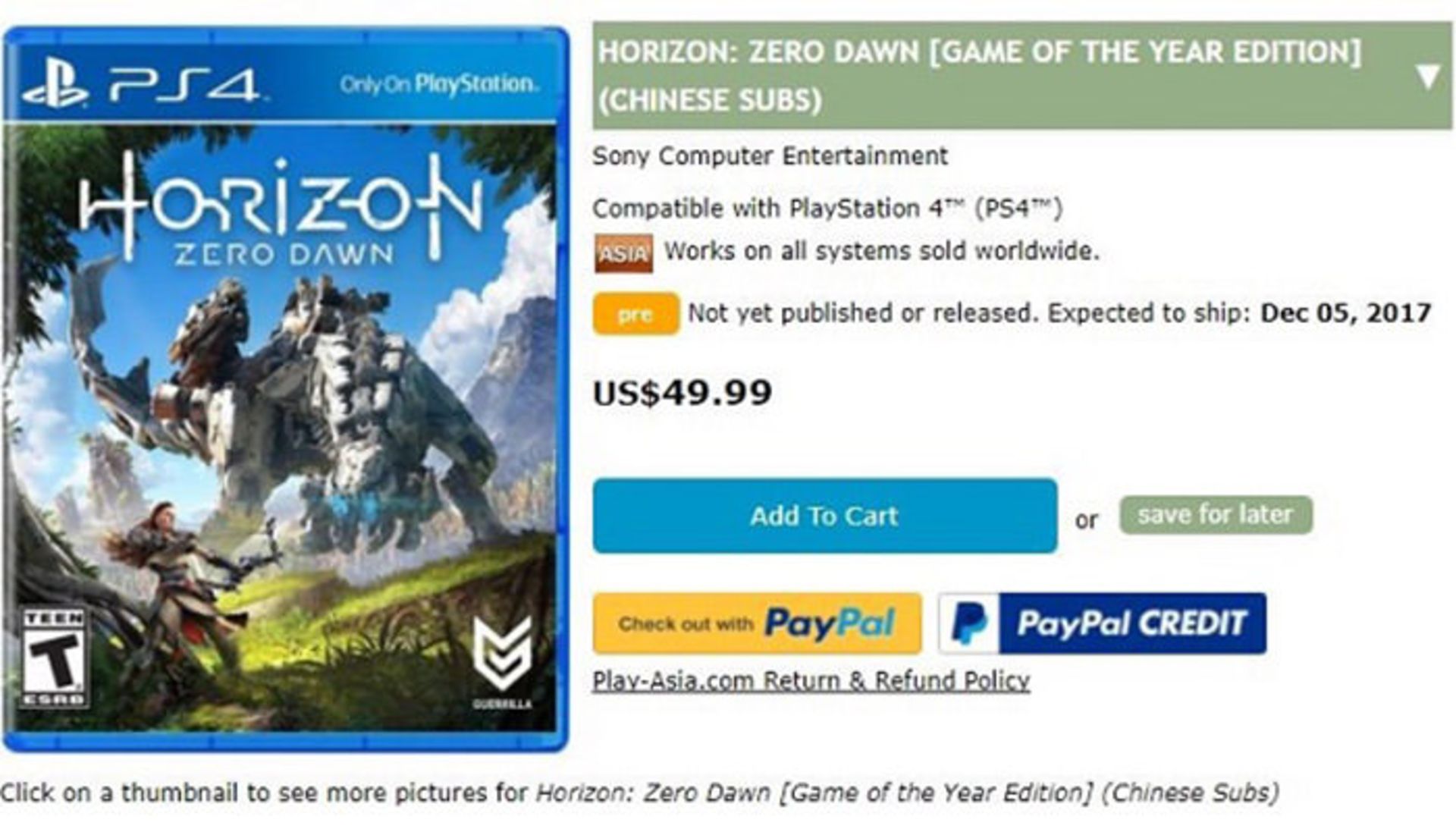 Horizon Zero Dawn