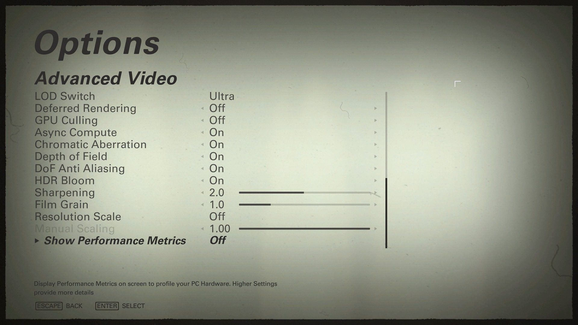 New Colossus Vulkan Video Setting 