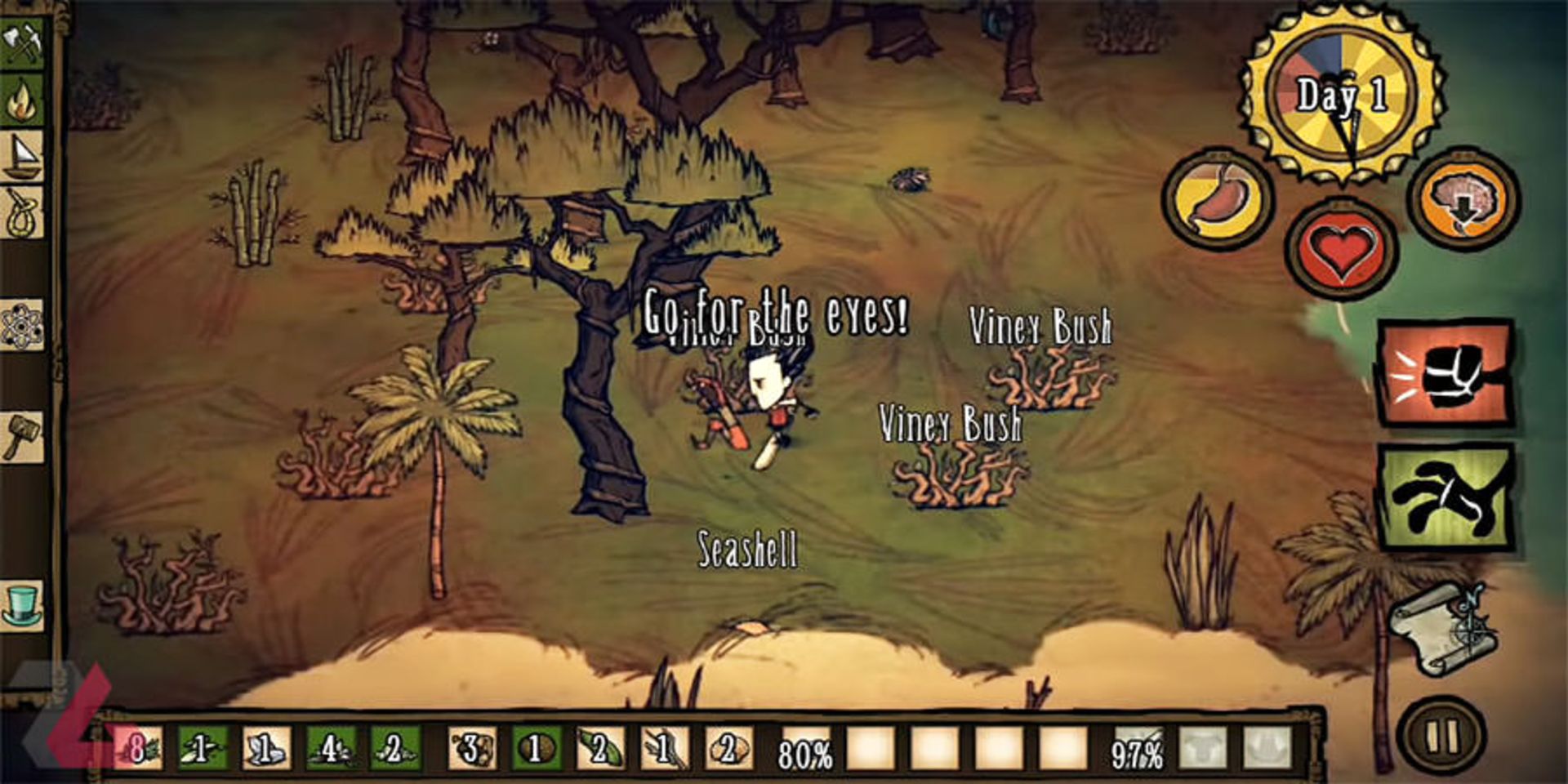 بازی موبایل Don't Starve: Shipwrecked