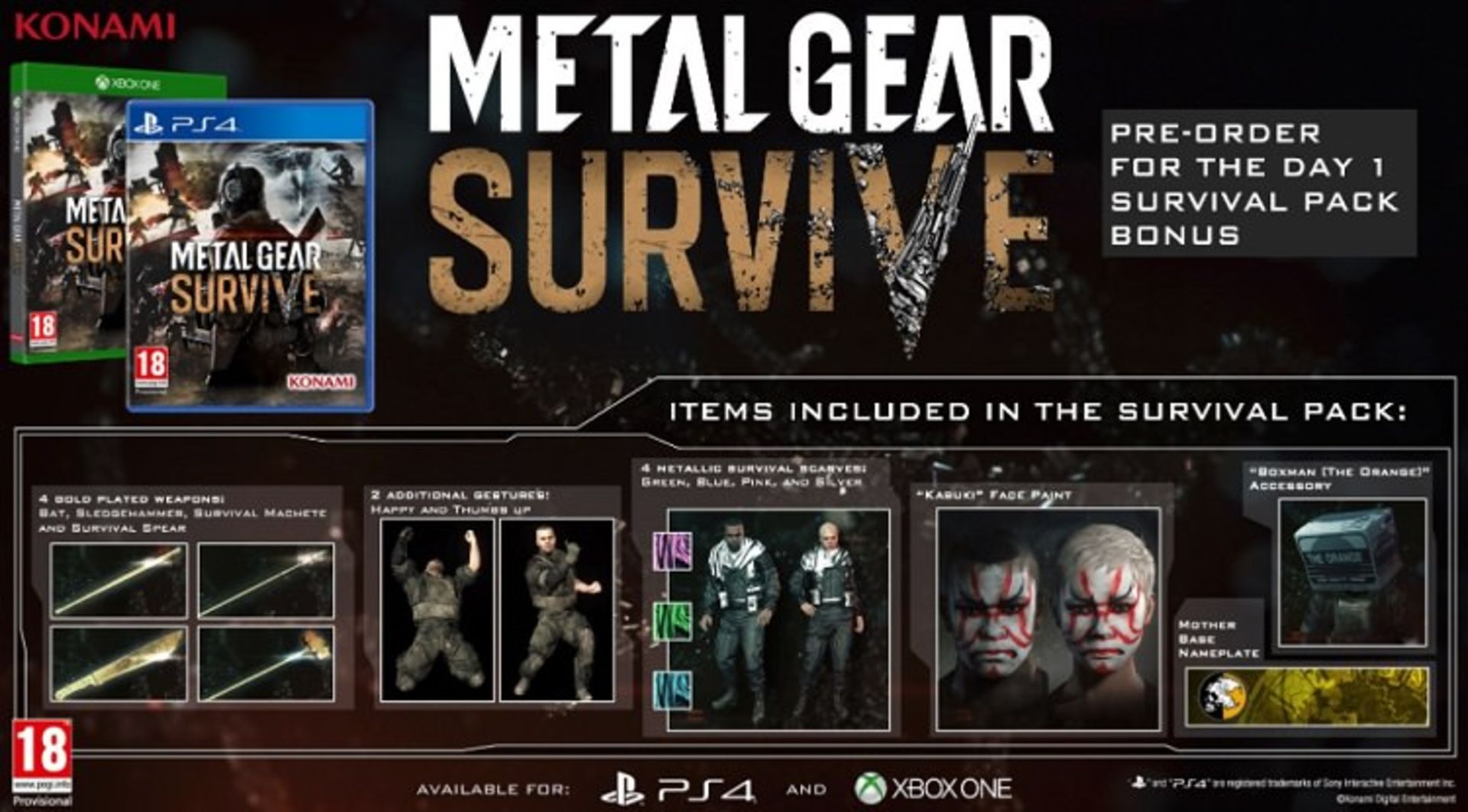 Metal Gear Survive pack