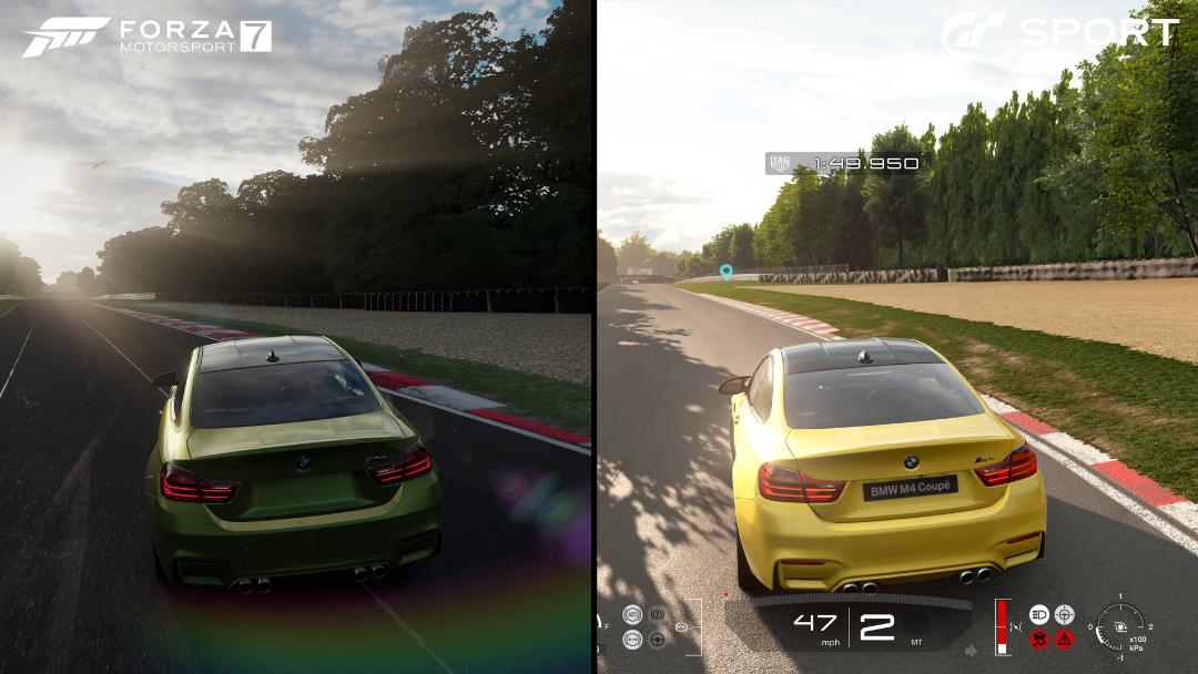 مقایسه فنی بازی Gran Turismo Sport و بازی Forza Motorsport 7