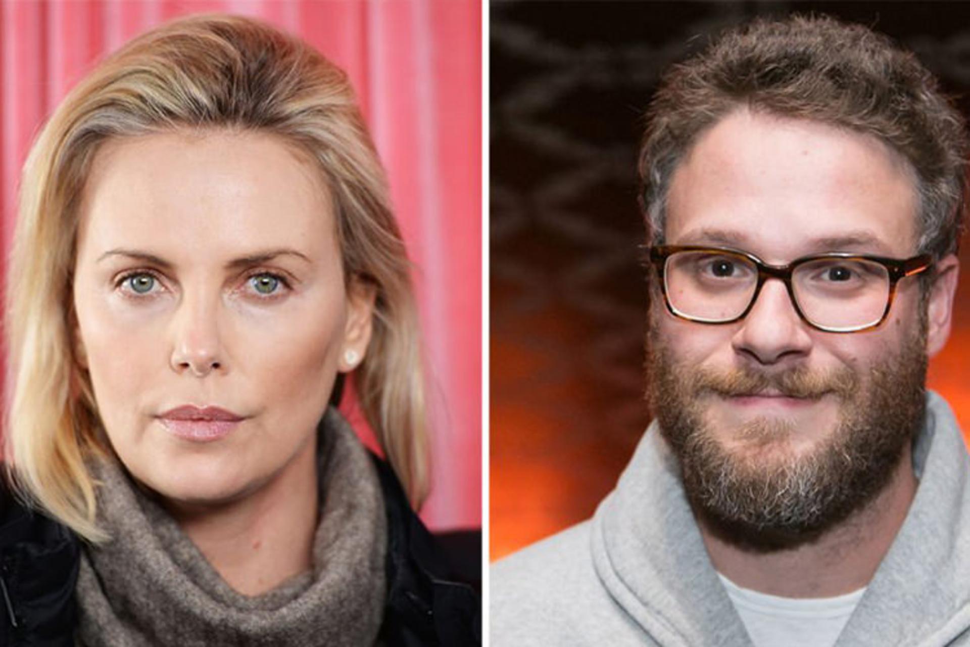 Seth Rogen and Charlize Theron