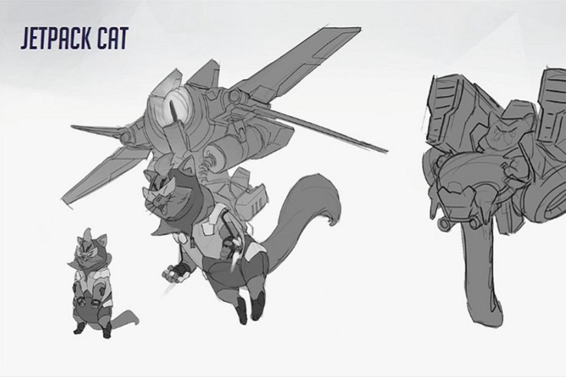 شخصیت Jetpack Cat بازی Overwatch