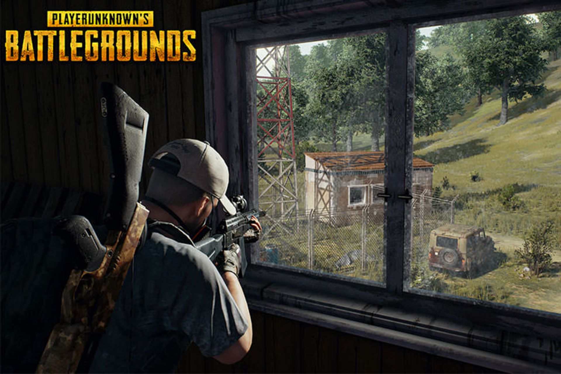 بازیکن در حال شلیک در بازی PUBG