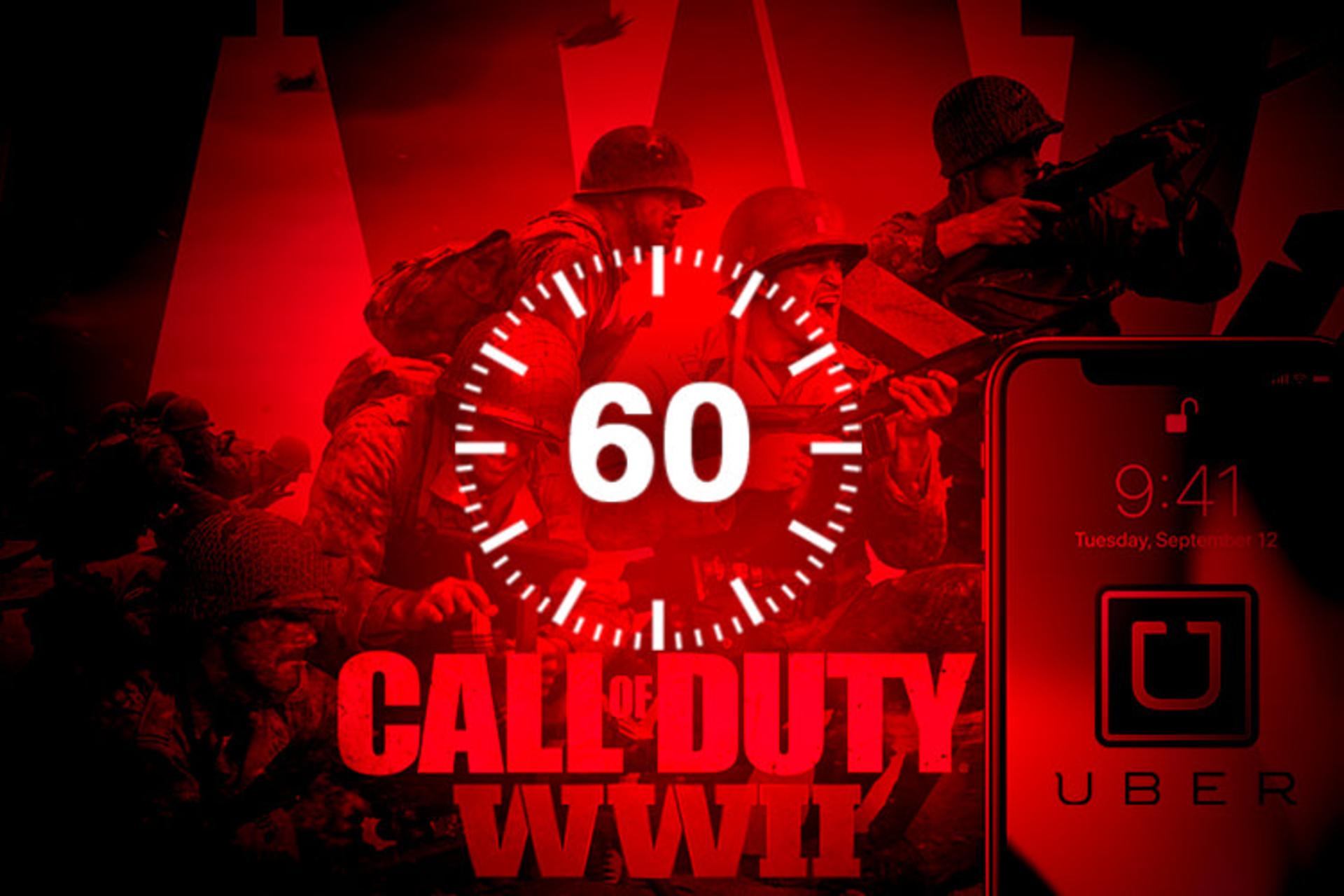 ۶۰ ثانیه بازی Call of Duty WWII