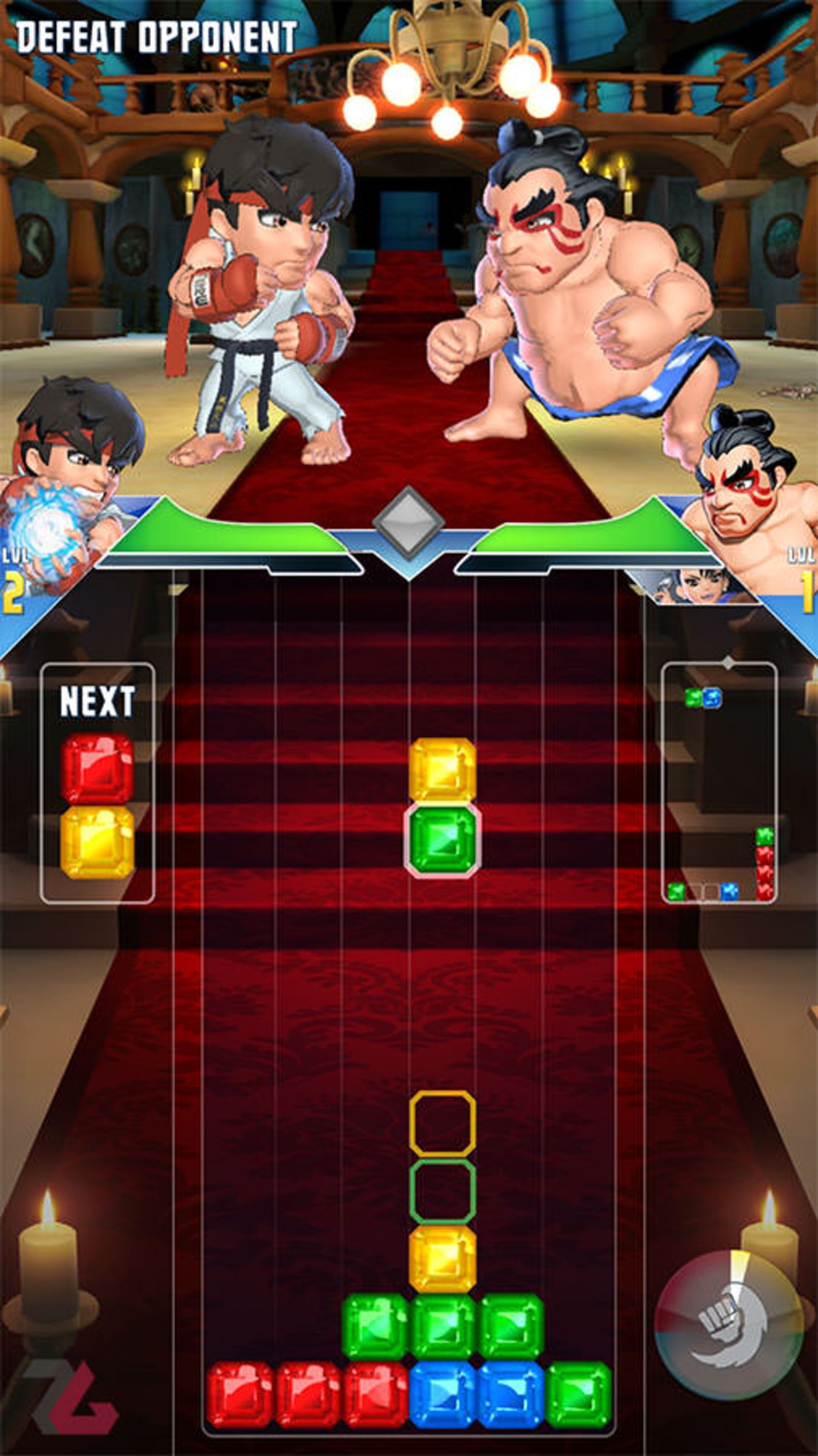 بازی موبایل Puzzle Fighter