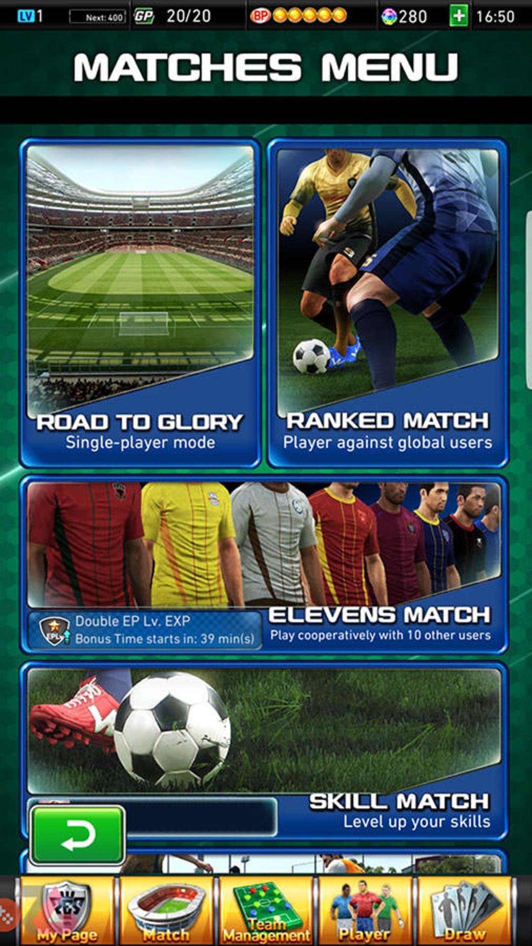 بازی موبایل PES Card Collection