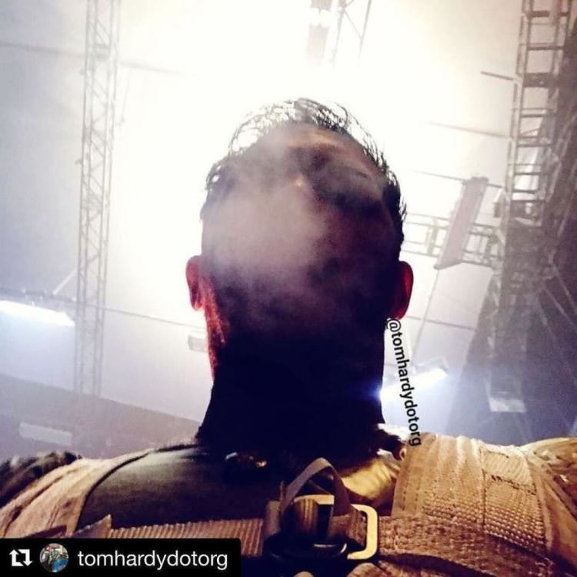 Tom Hardy in BTS Venom Movie