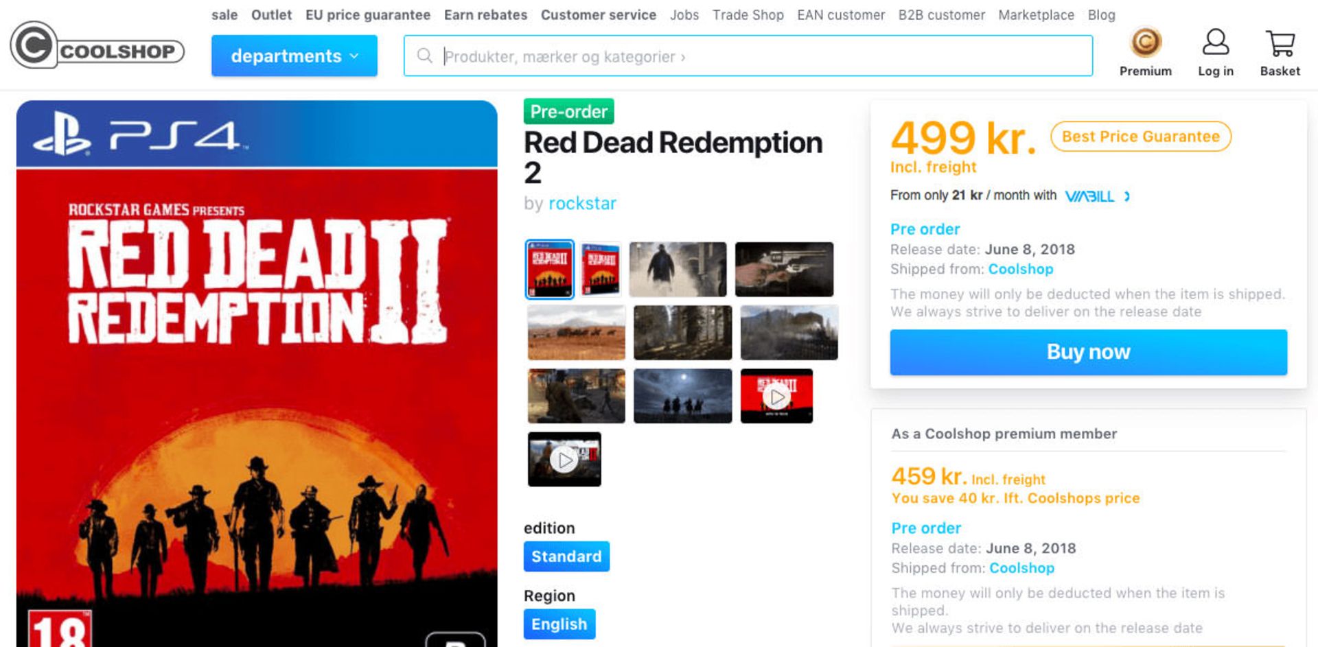 Coolshop Red Dead Redemption 2
