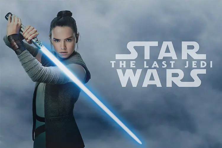 Rey in Star Wars: The Last Jedi