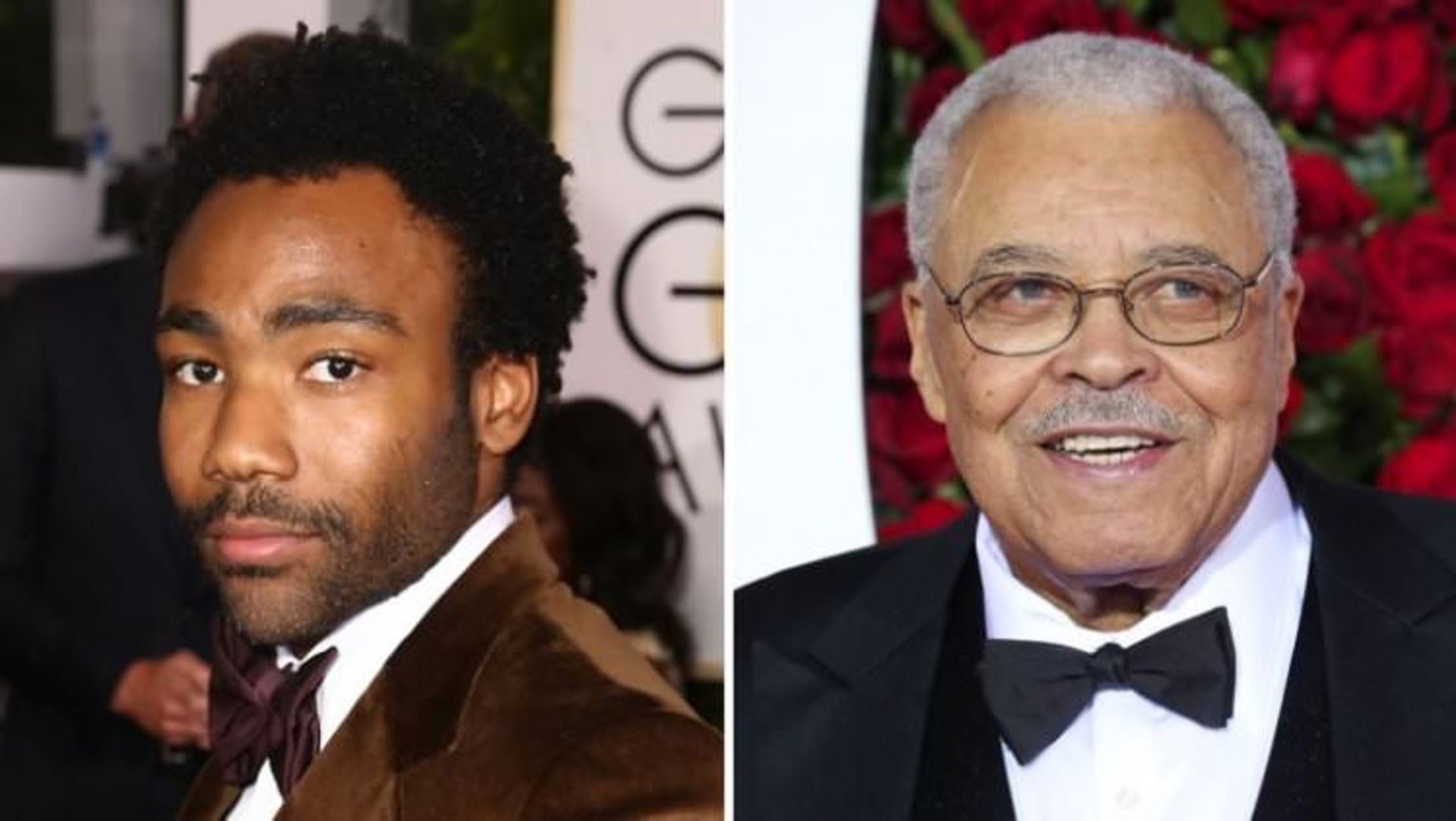 Donald Glover and James Earl Jones in The Lion King