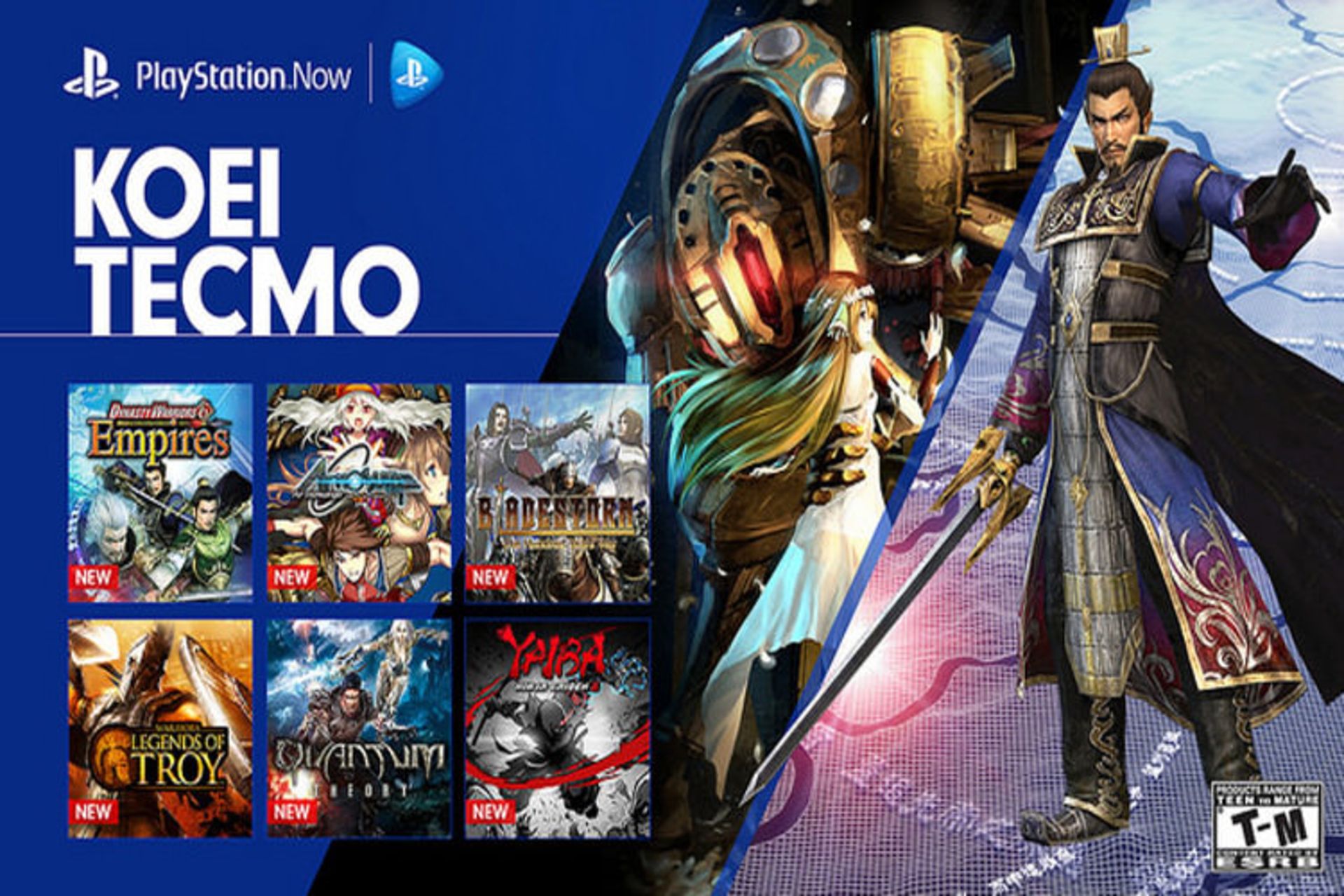 Playstation Now Koei Tecmo