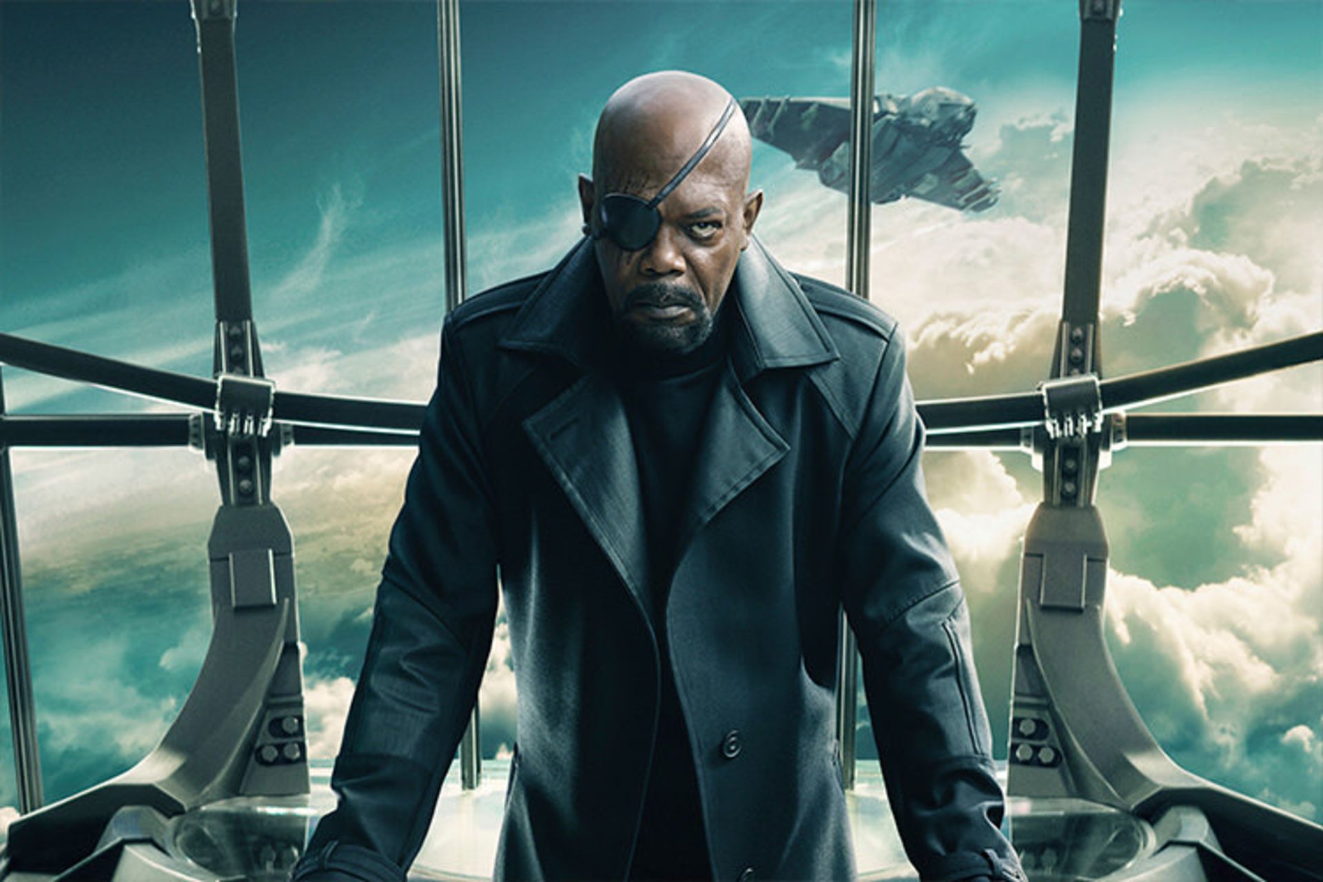 Nick Fury in Captain America: The Winter Soldier