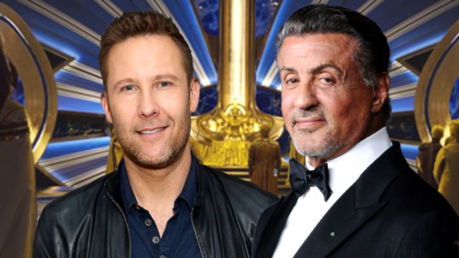 Sylvester Stallone And Michael Rosenbaum in Guardians of the Galaxy Vol. 2
