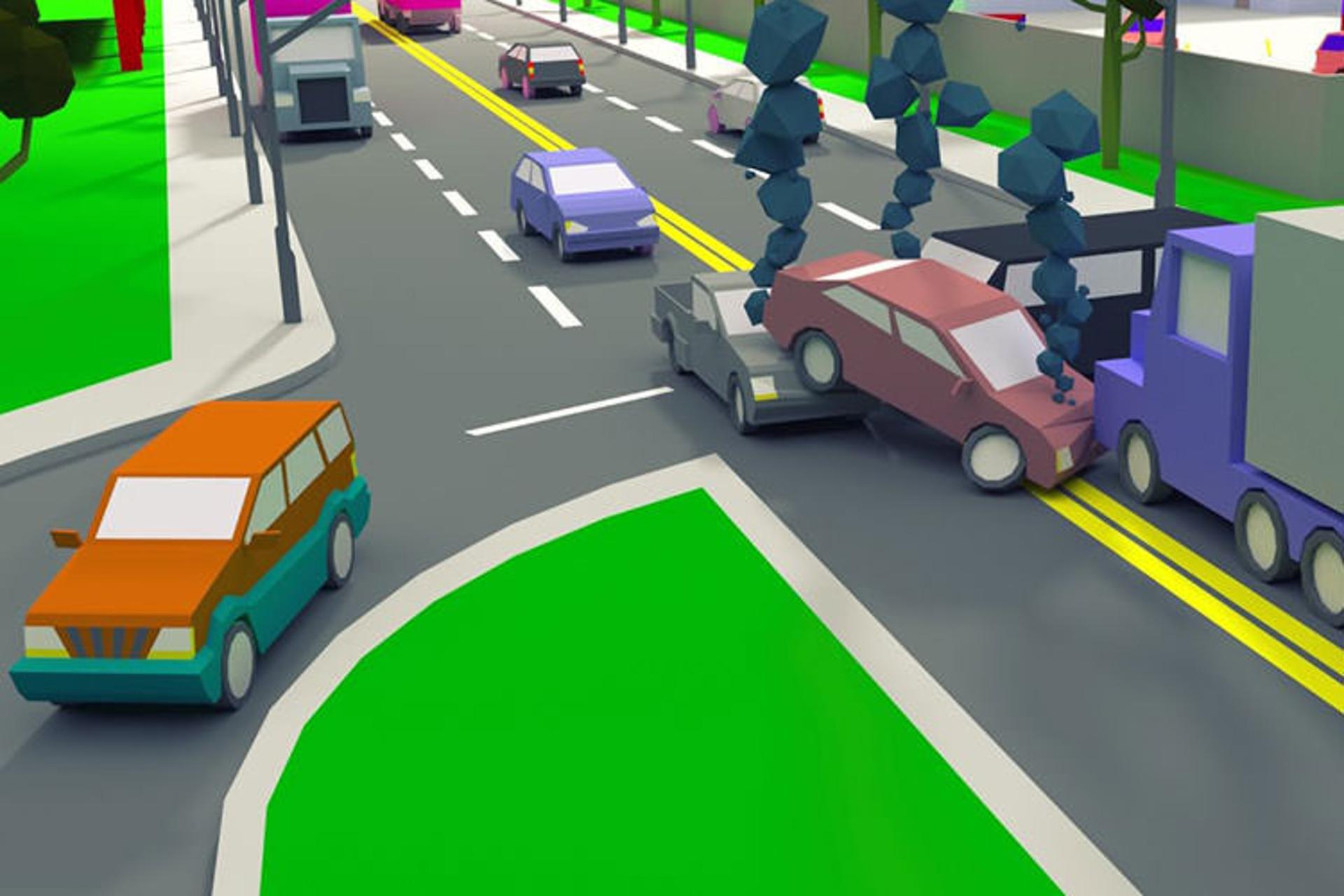 بازی Crossroad crash