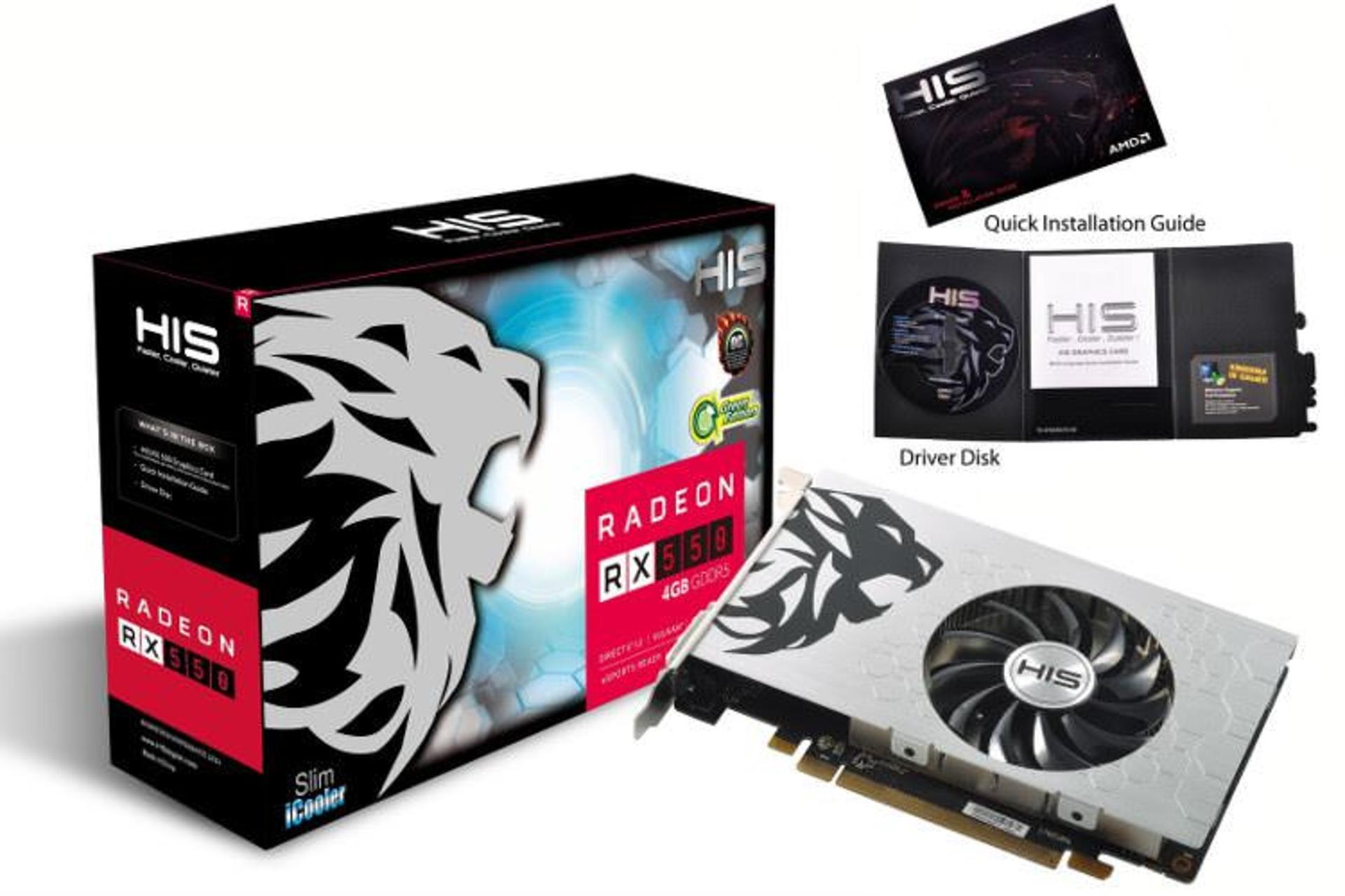 HIS Radeon RX 550 Green Slim-iCooler