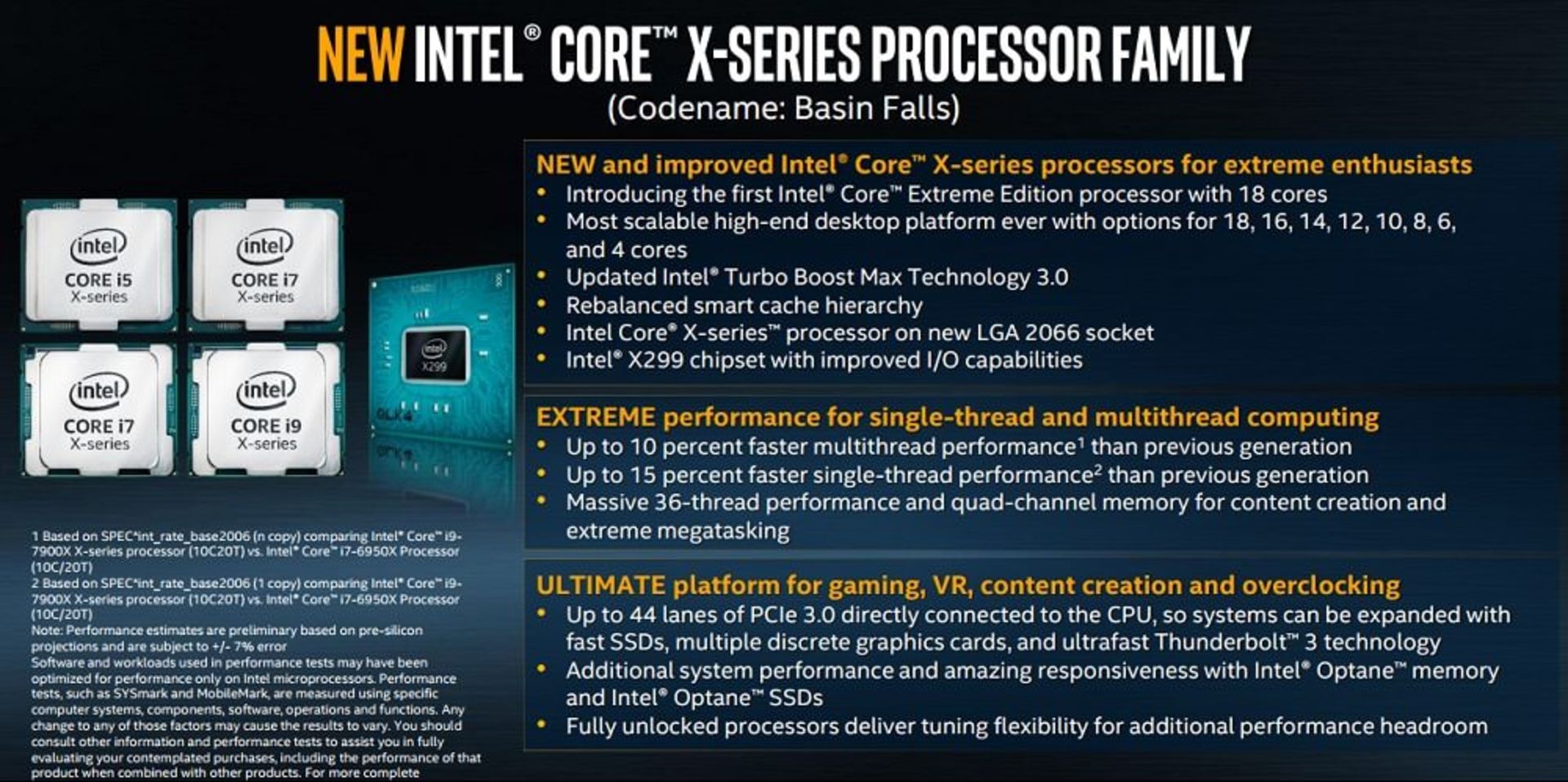 Intel Core i9 and X-Series CPUs