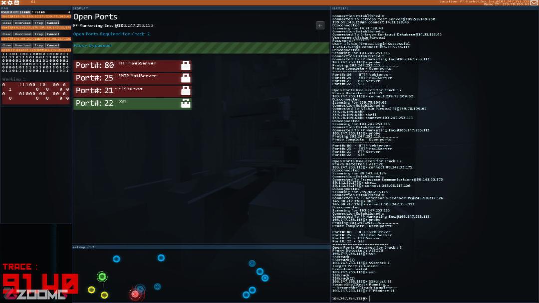 بررسی بازی Hacknet