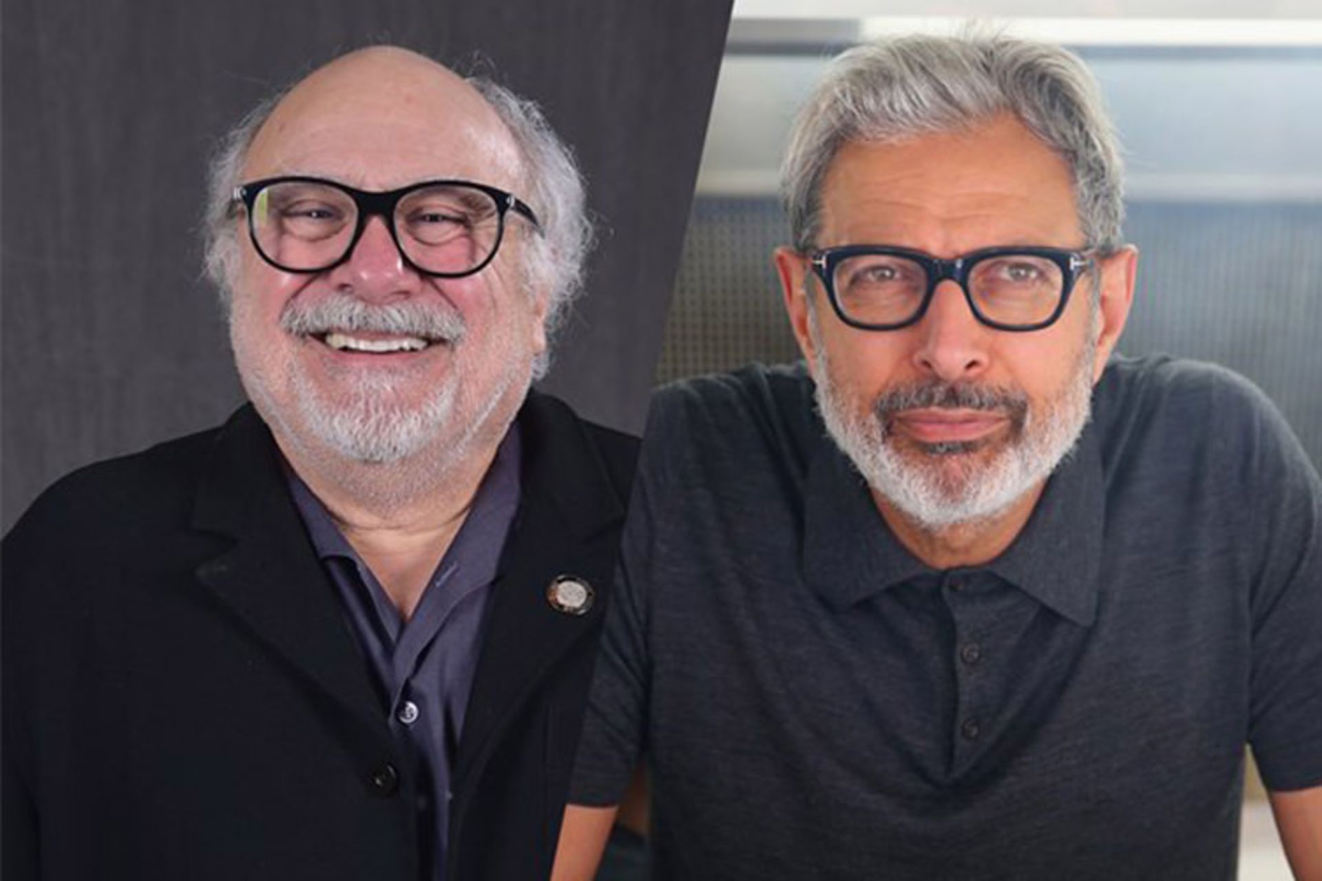 Danny DeVito and Jeff Goldblum