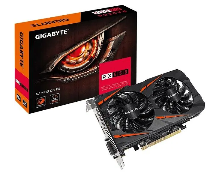 Gigabyte RX 550 Gaming OC 2G