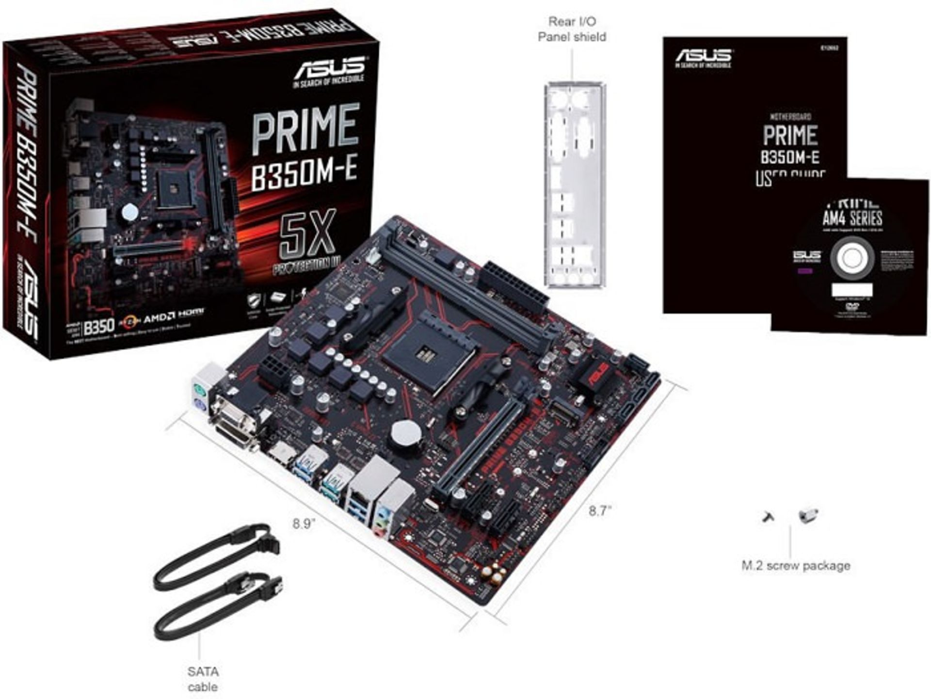 مادربرد ASUS B350M-E با پشتیبانی از رایزن