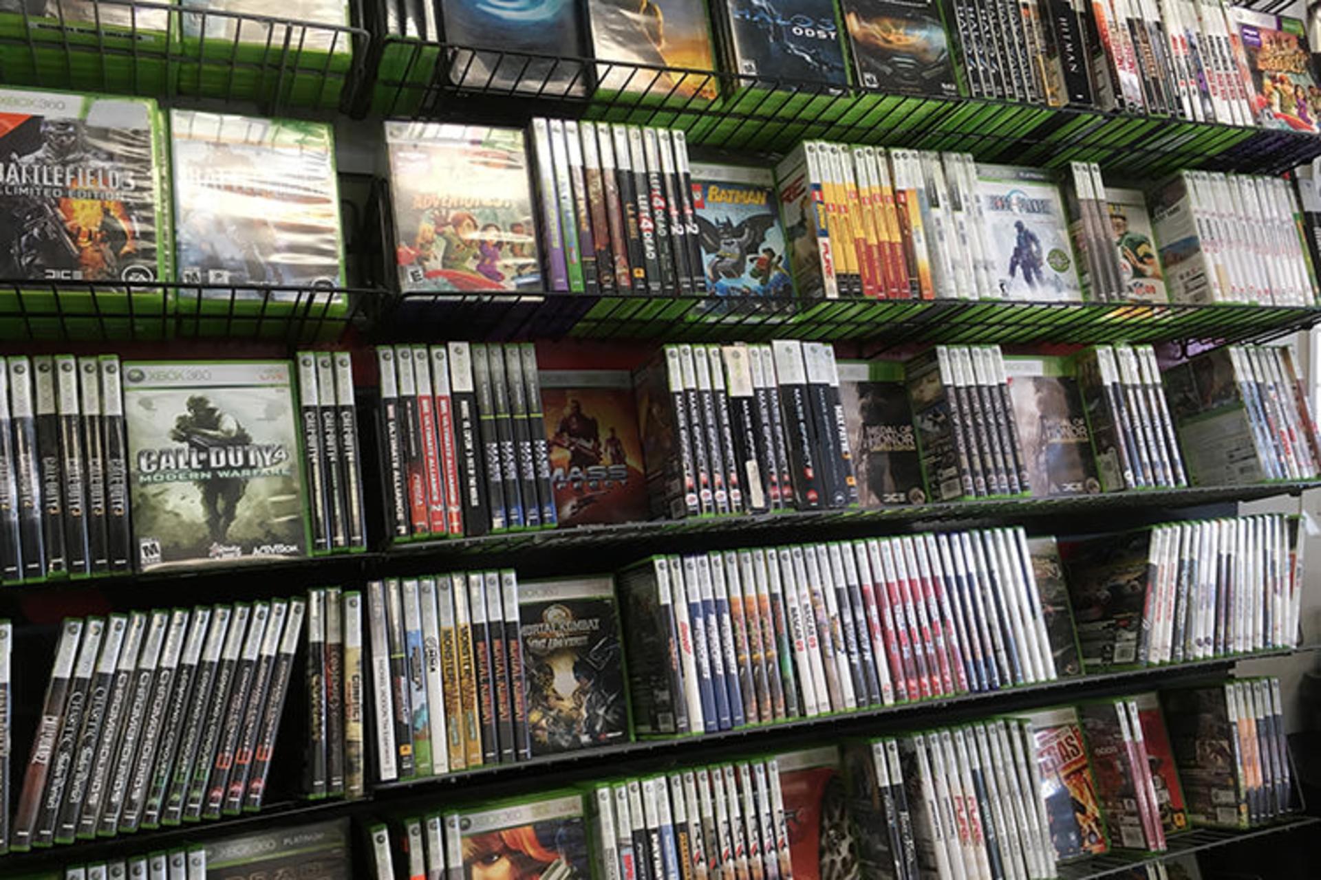 game shop rack
