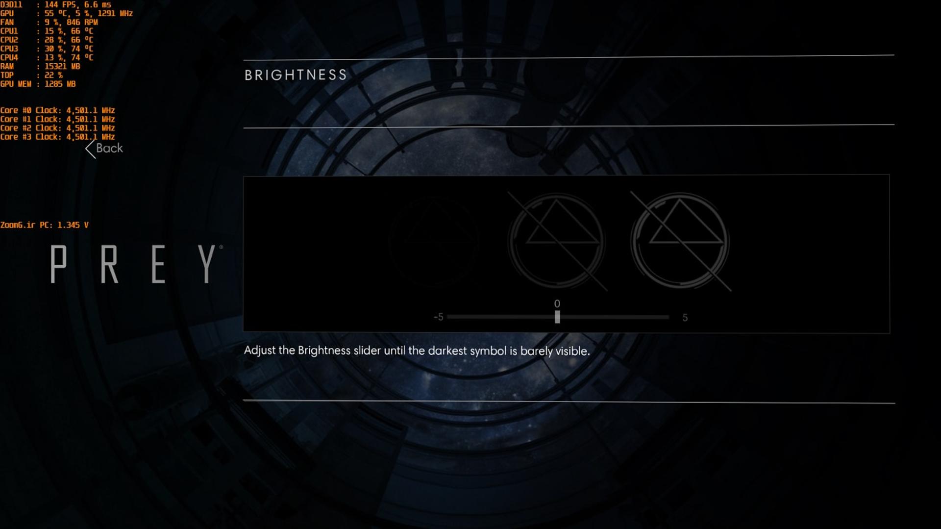 Prey Video Setting