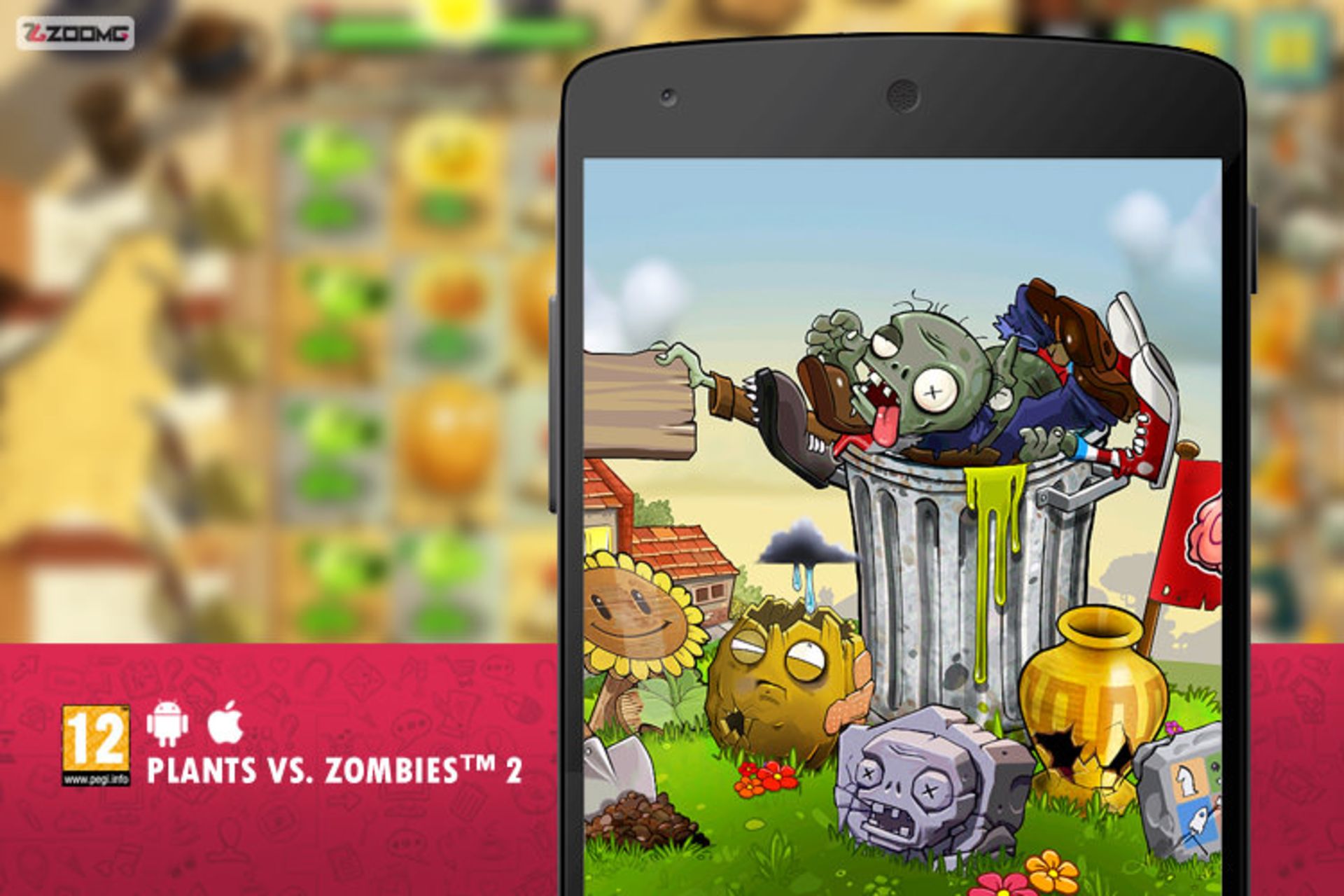 بازی موبایل Plants Vs. Zombies 2