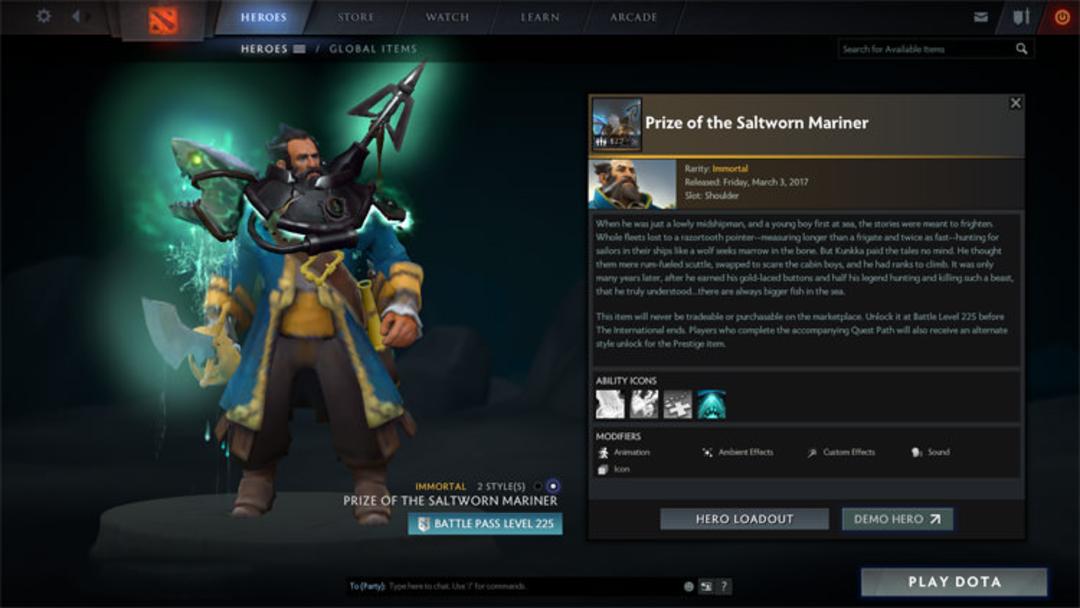 Kunkka Immortal - Dota 2