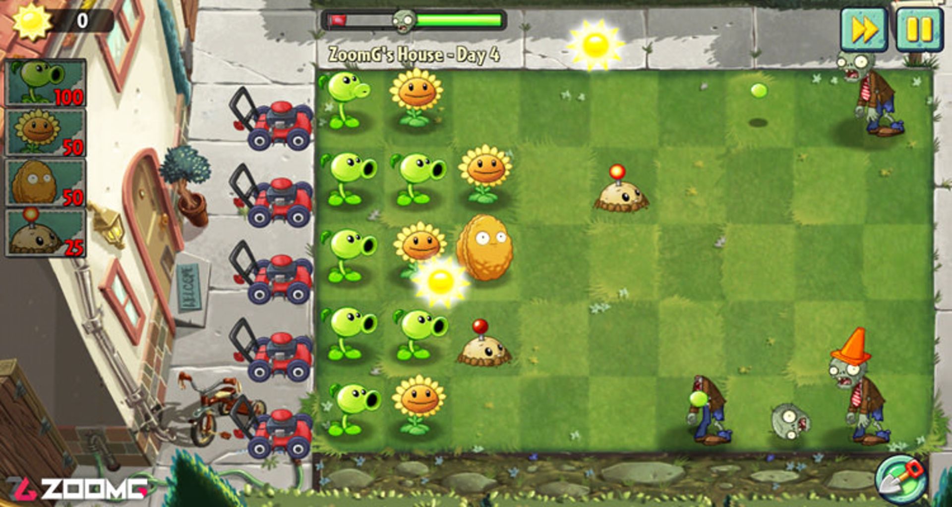 بازی موبایل Plants Vs. Zombies 2