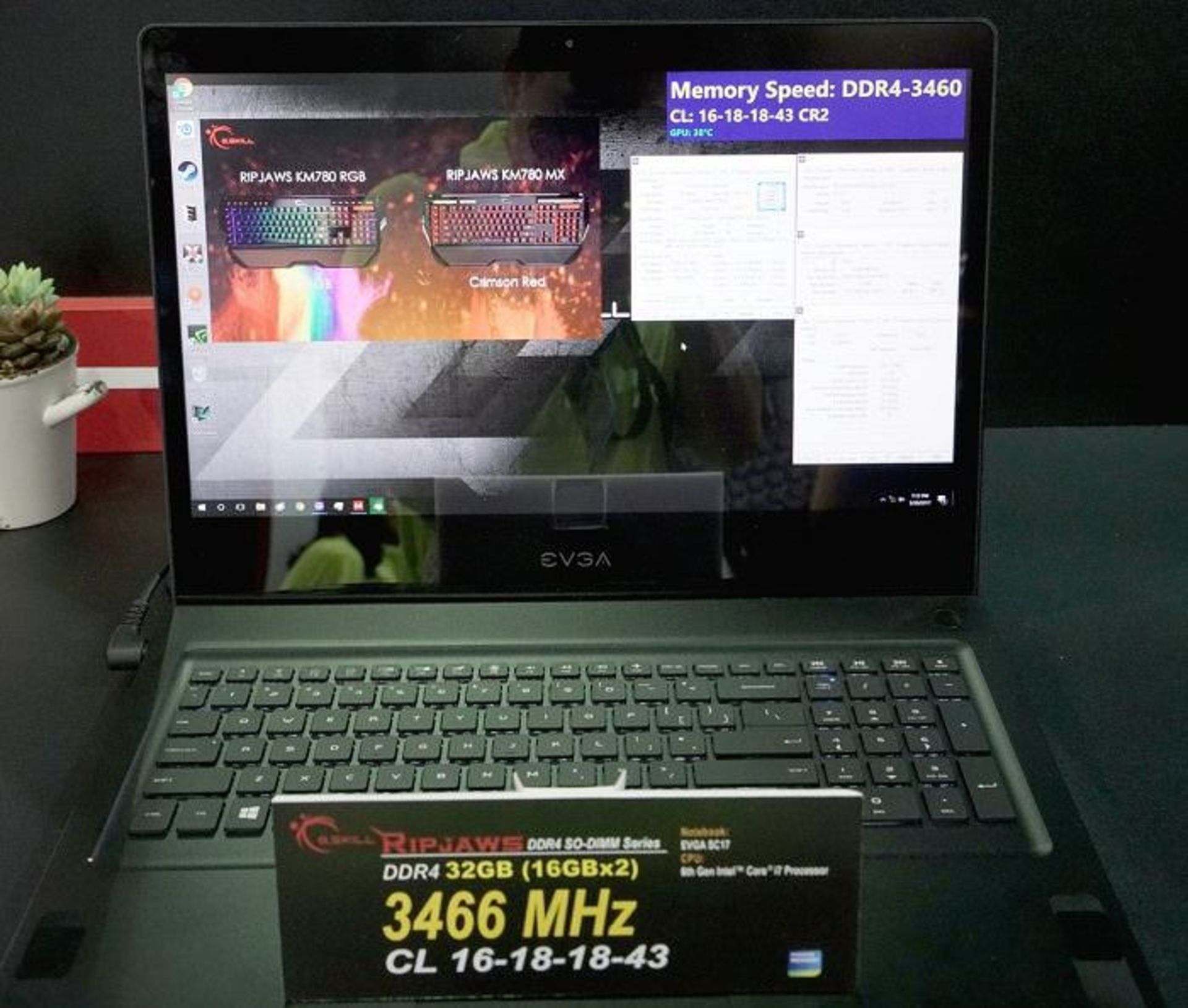 Ripjaws 3466MHz CL 16-18-18-43