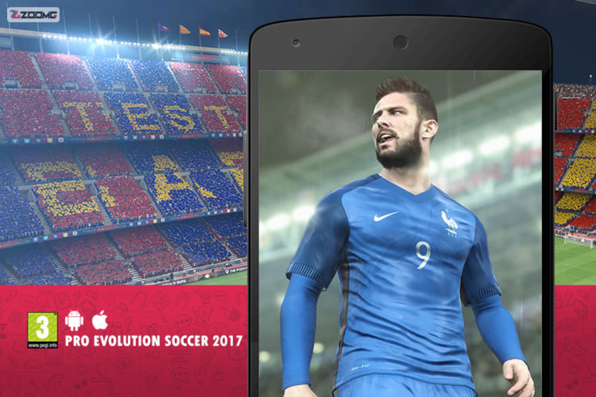 بازی اندروید PES 2017