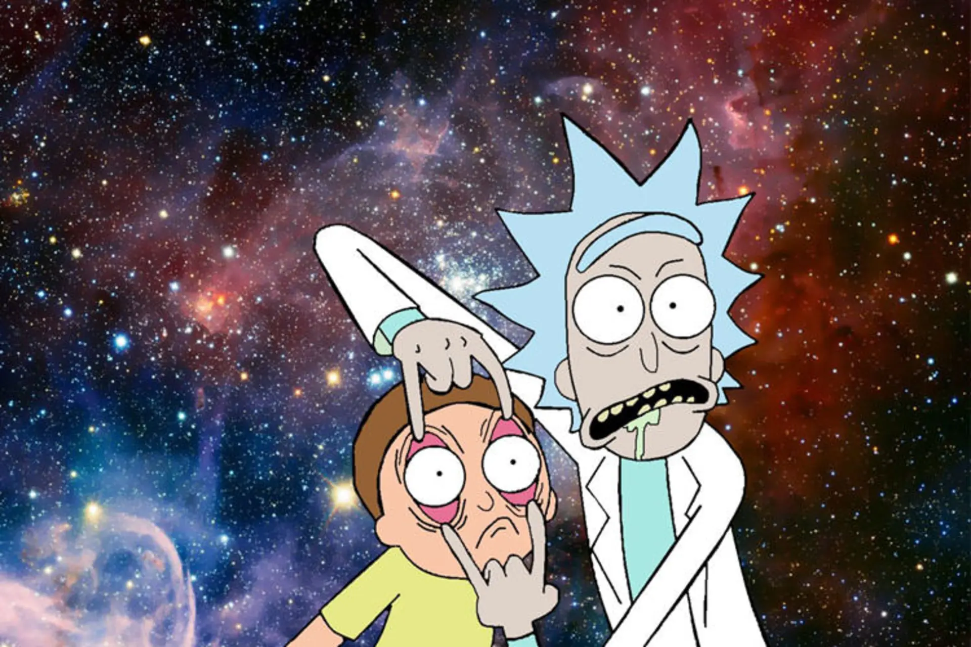 باز کردن چشم مورتی توسط ریک در سریال rick and morty