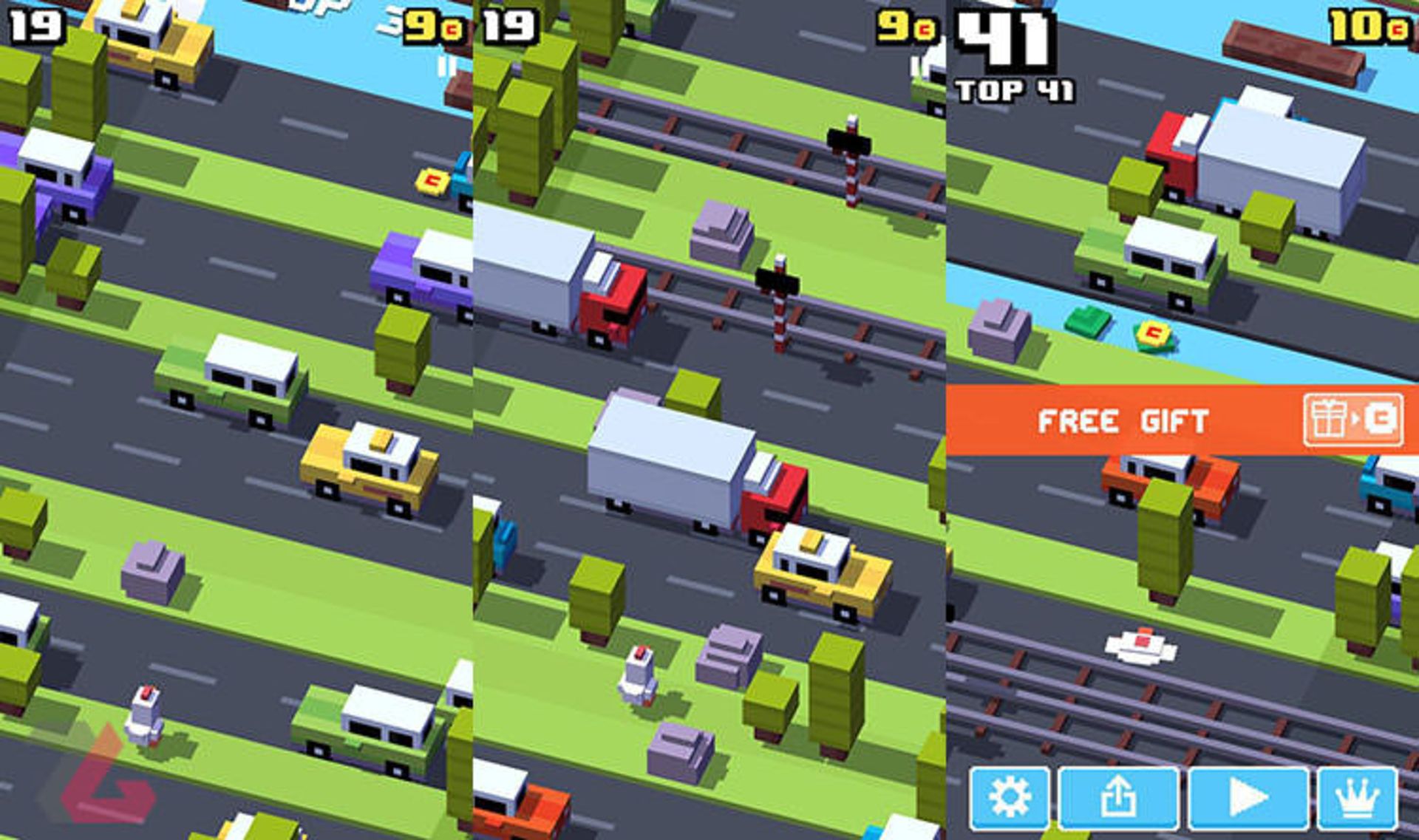 بازی موبایل Crossy Road