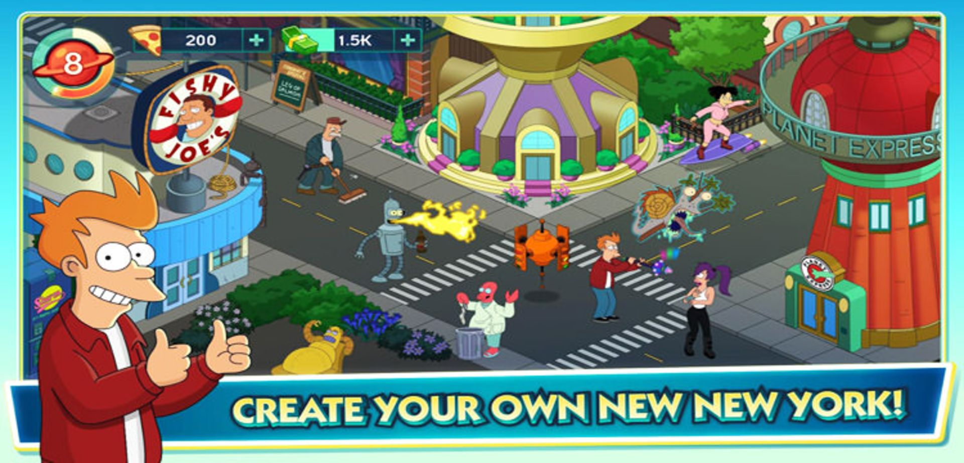 بازی موبایل Futurama: Worlds of Tomorrow