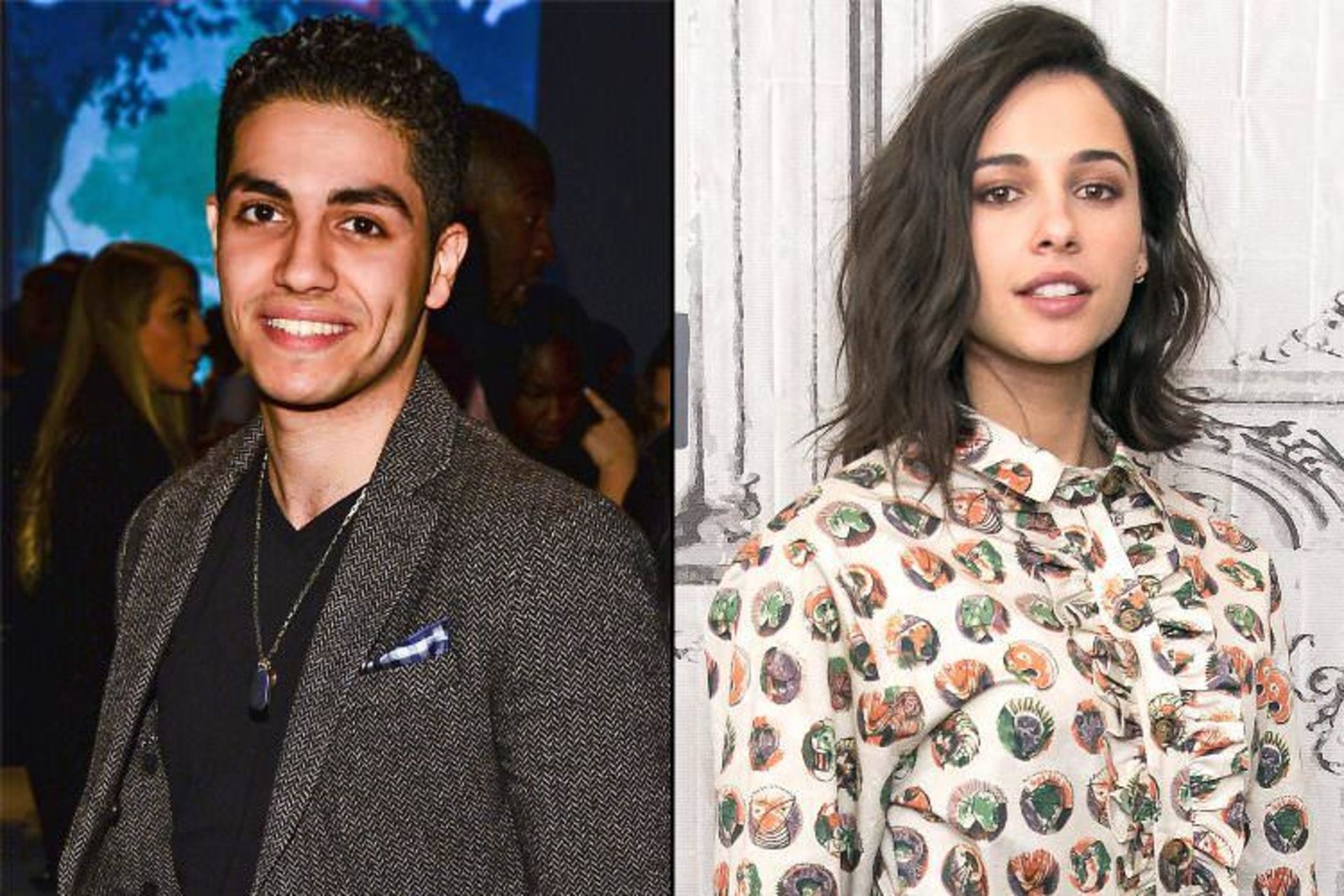 Mena Massoud and Naomi Scott in Aladdin