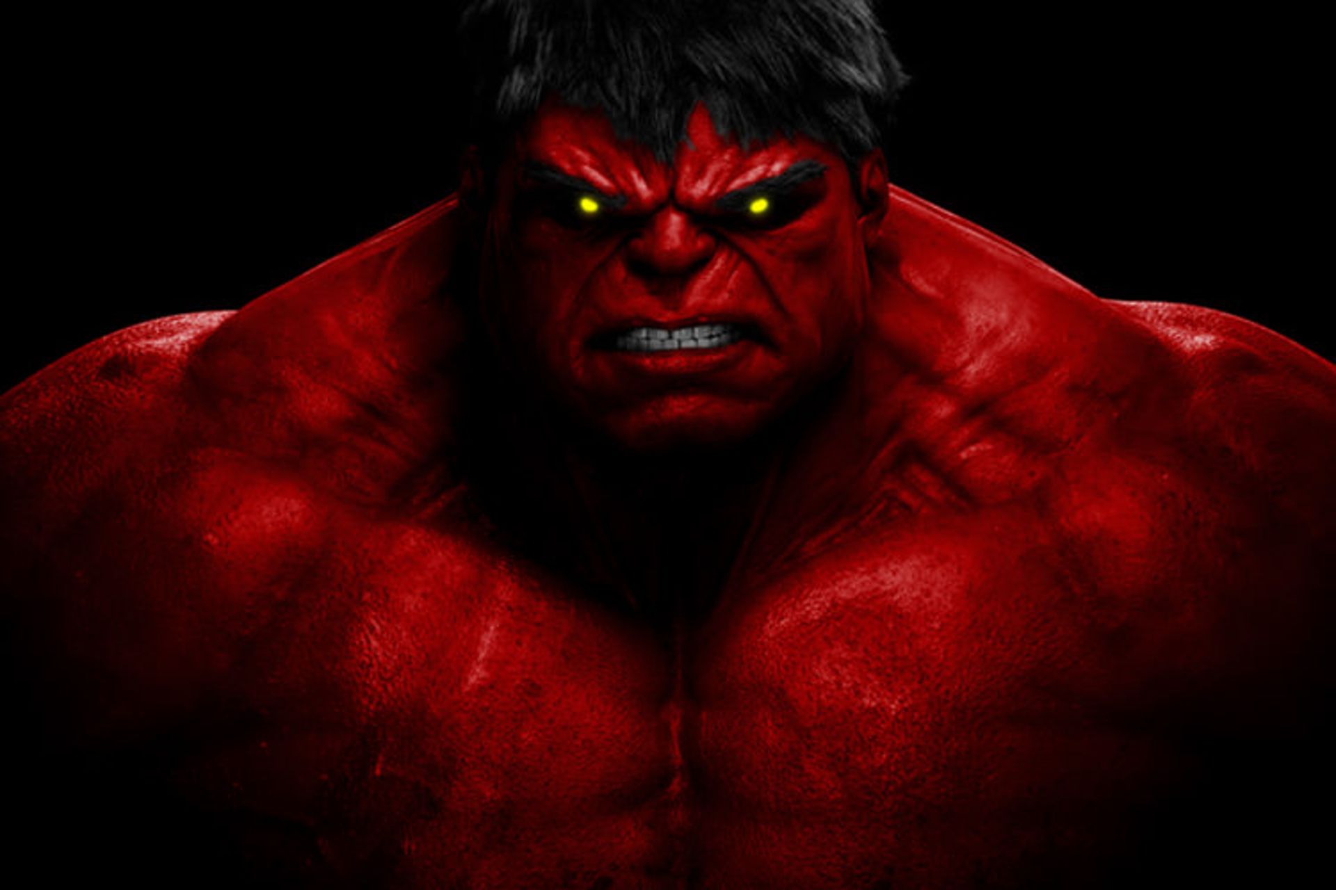 شخصیت رد هالک به صورت عصبانی