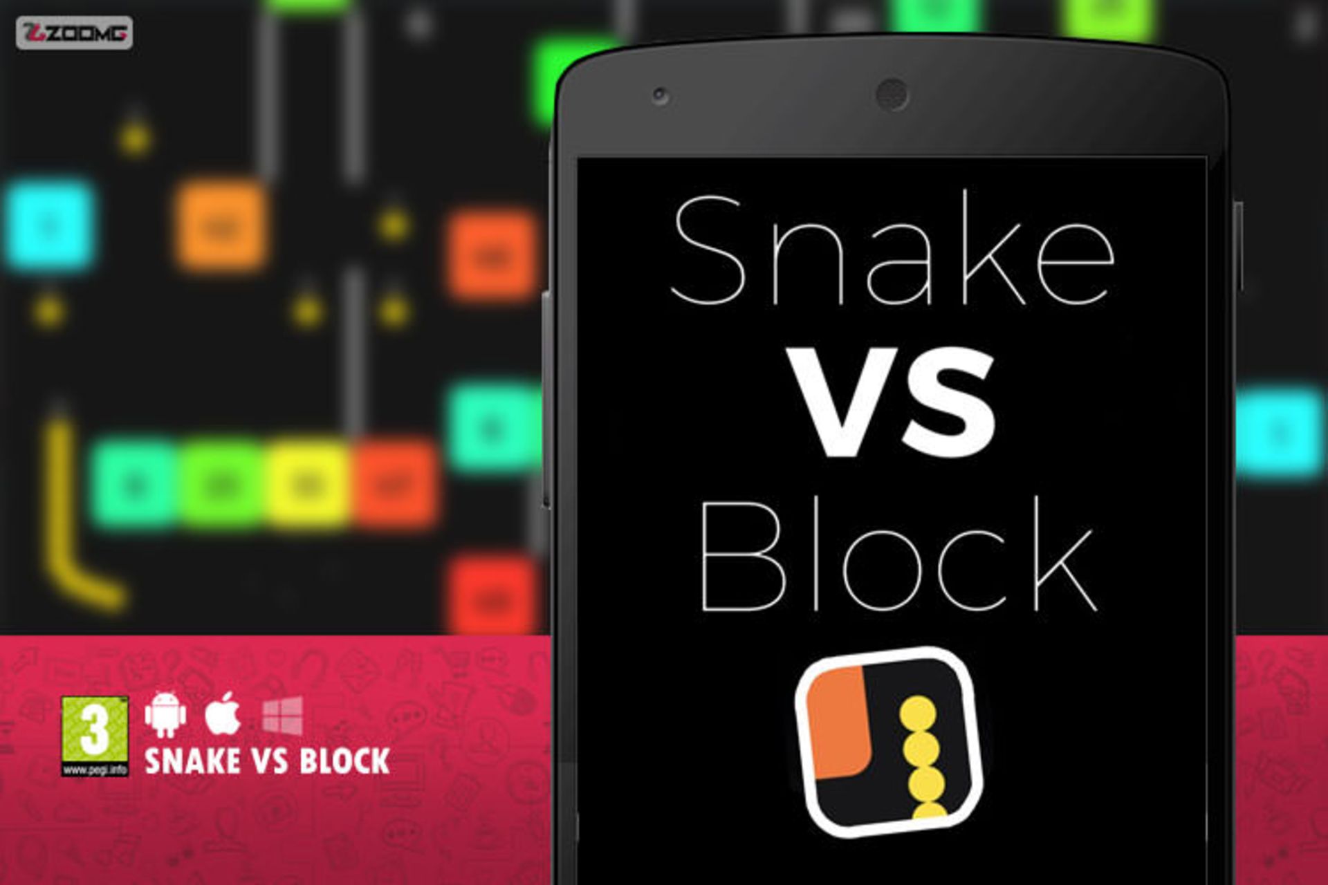 بازی موبایل snake vs block