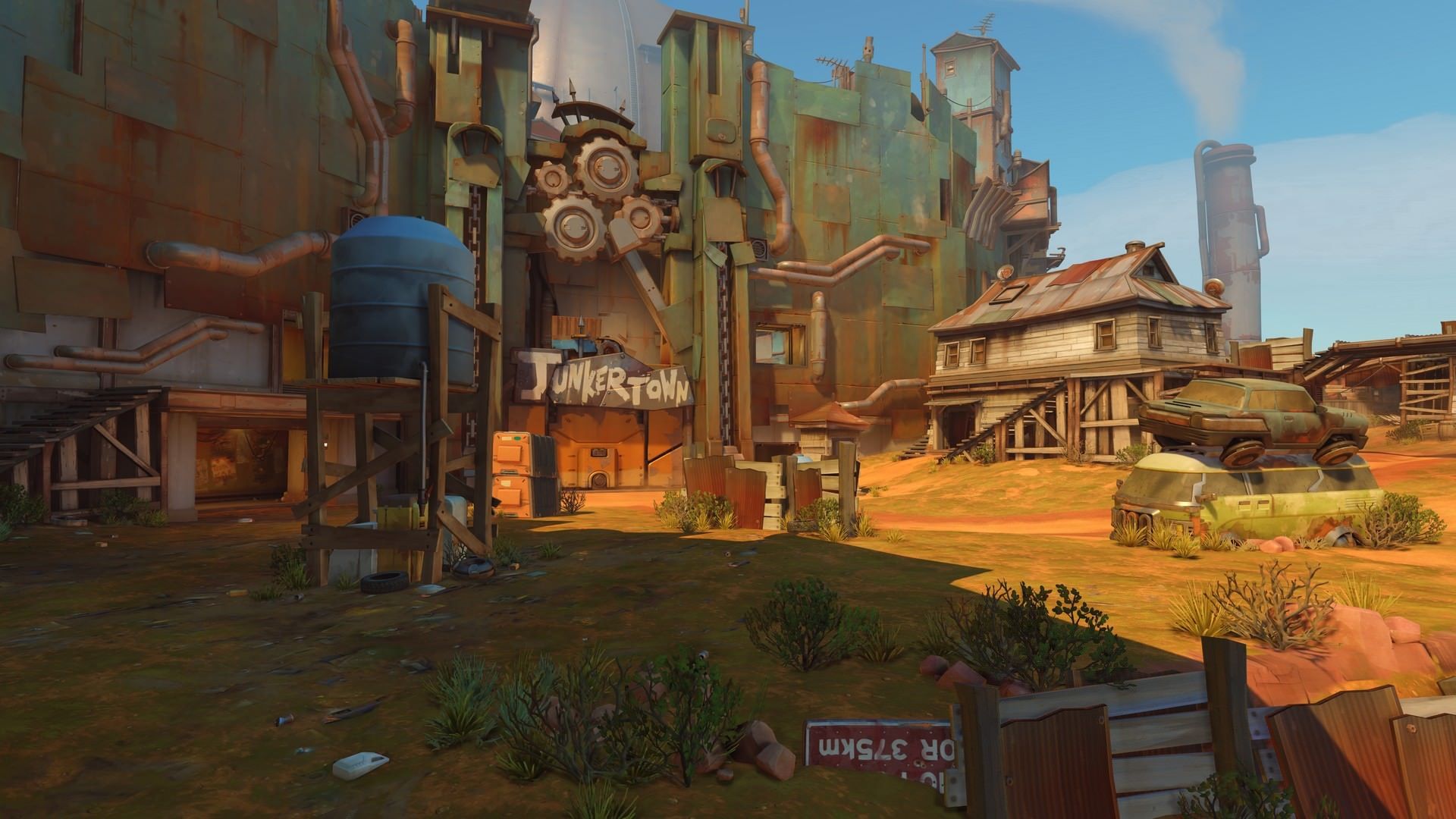 نقشه Junkertown بازی Overwatch