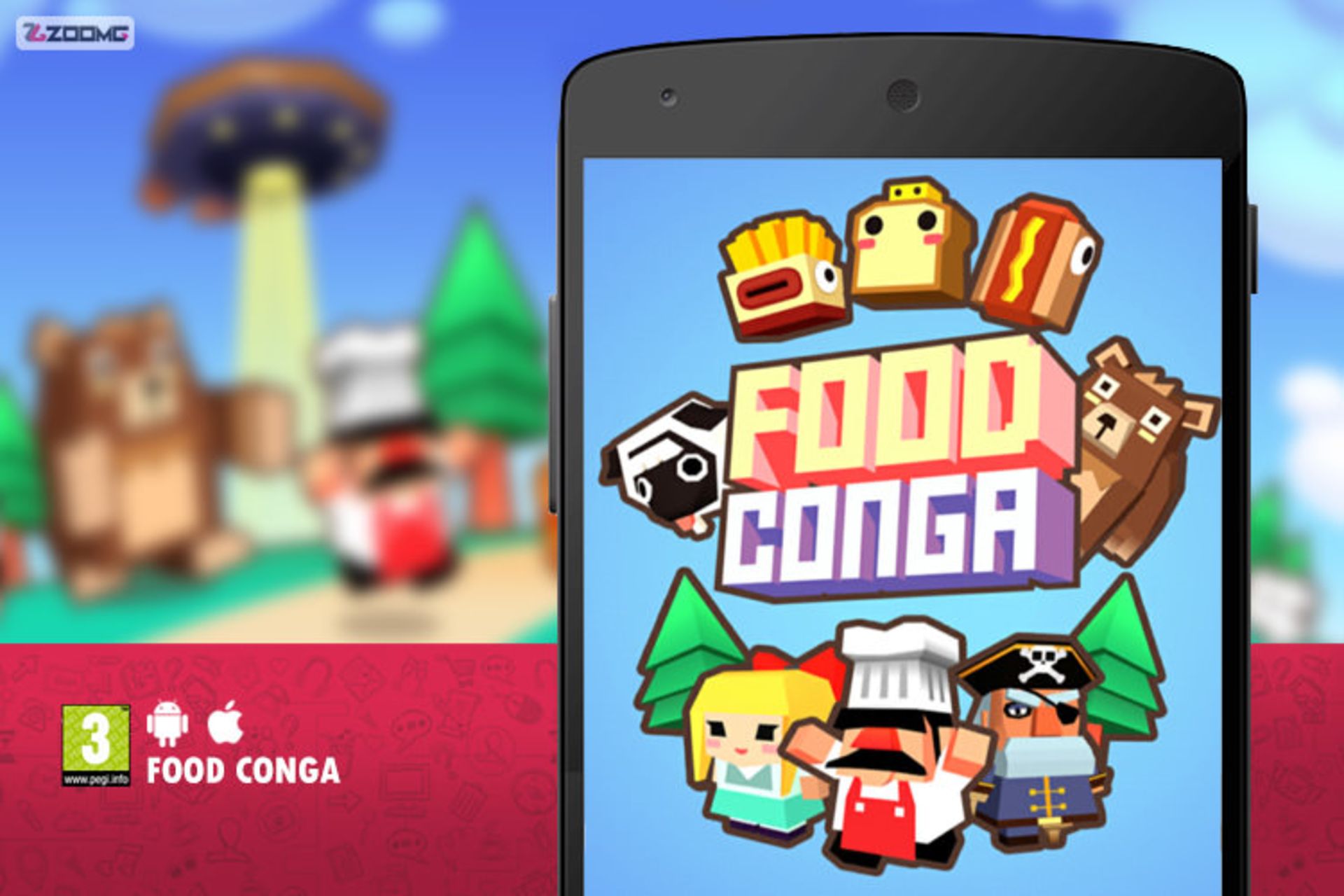 بازی موبایل Food Conga