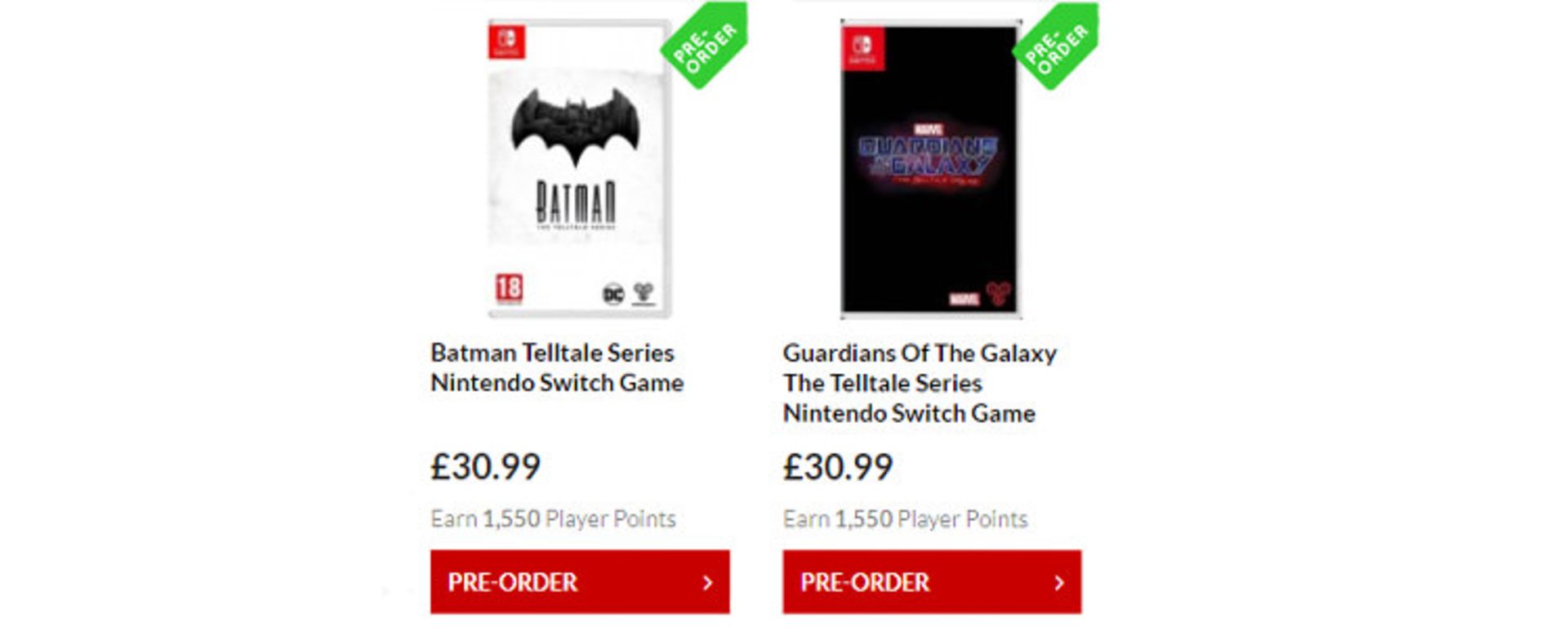 Telltale’s Batman and Guardians of the Galaxy 