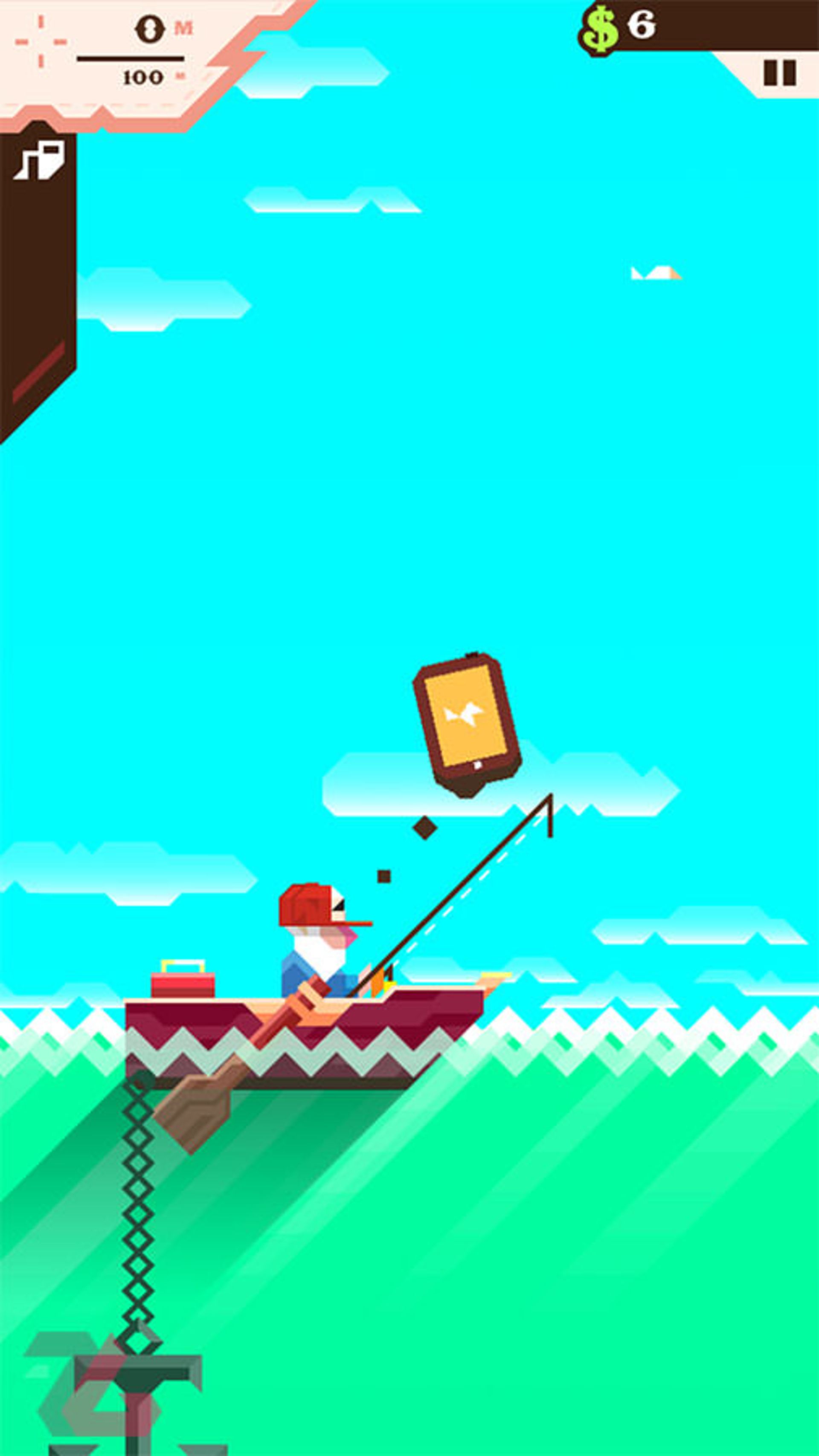بازی موبایل Ridiculous Fishing