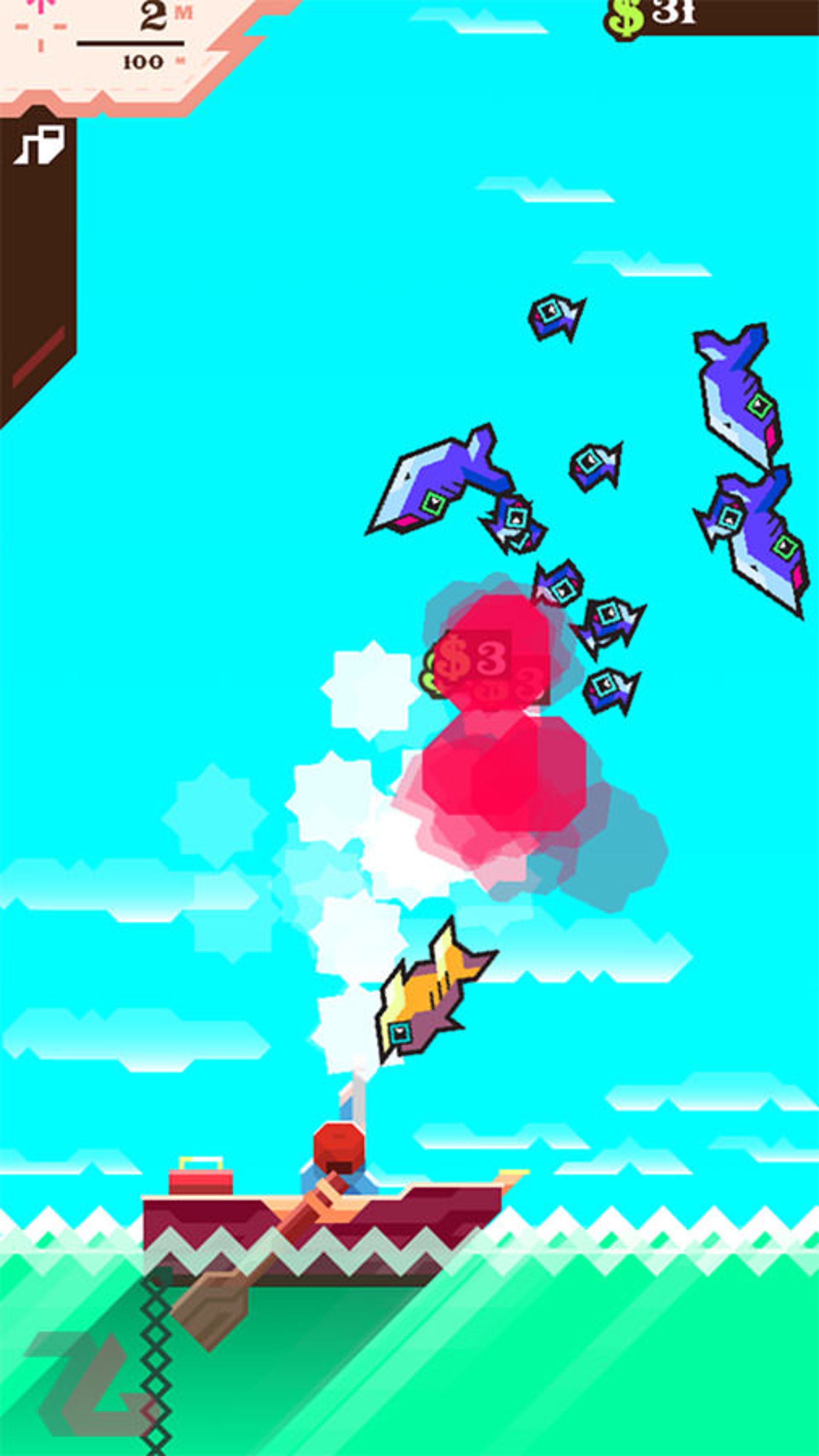 بازی موبایل Ridiculous Fishing