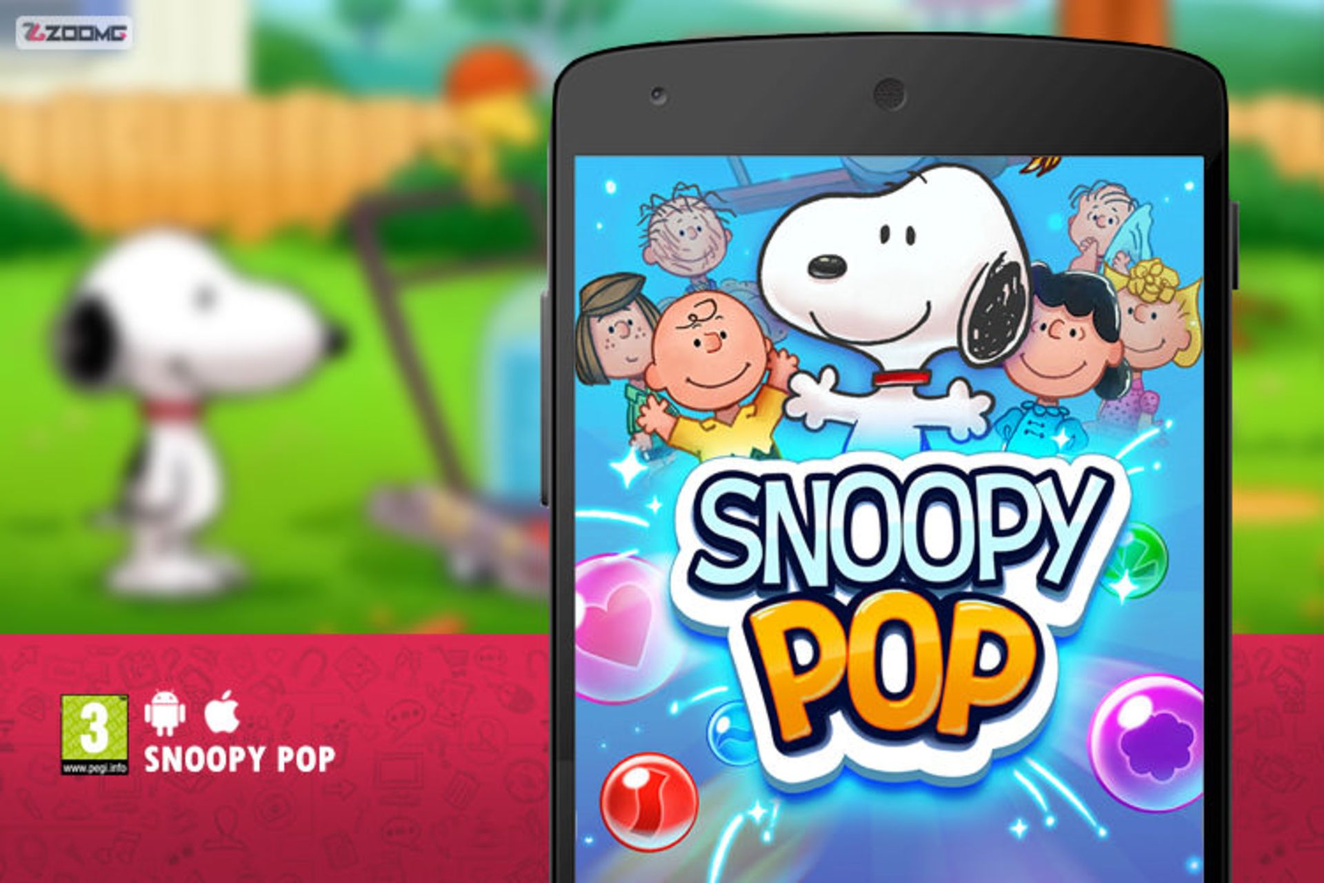 بازی موبایل Snoopy Pop