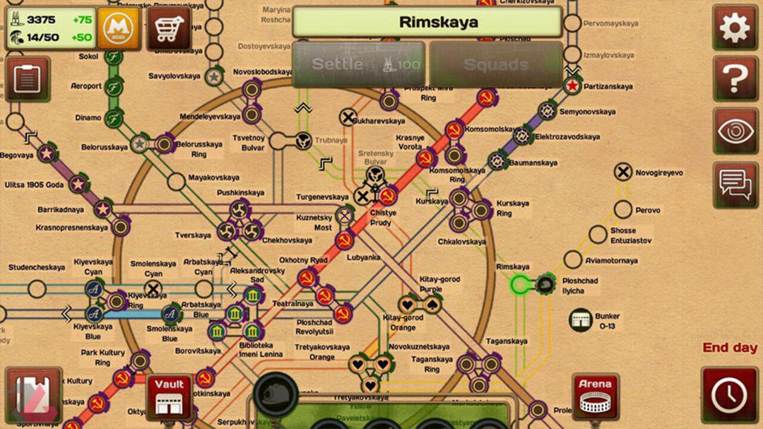 بازی موبایل Metro 2033: Wars